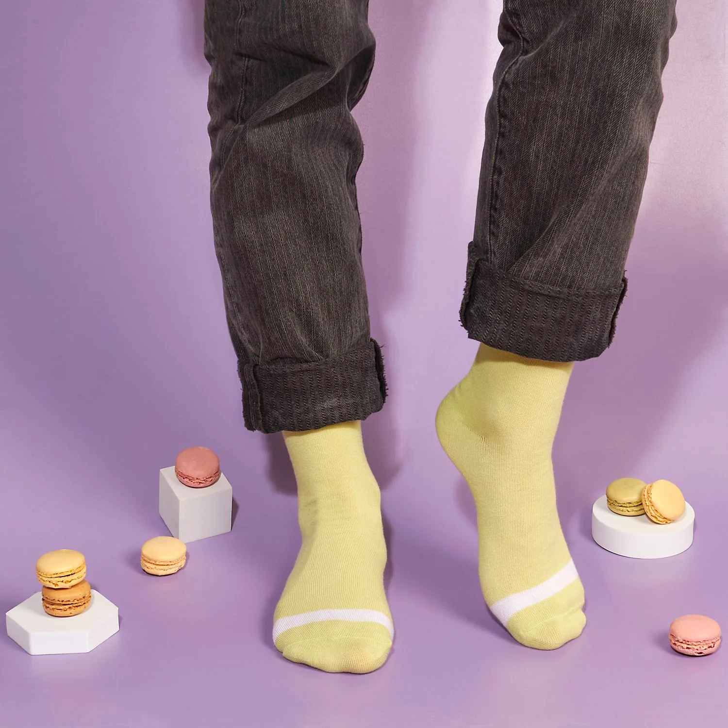 COFFRET DE 6 PAIRES DE CHAUSSETTES MACARON - Image 4