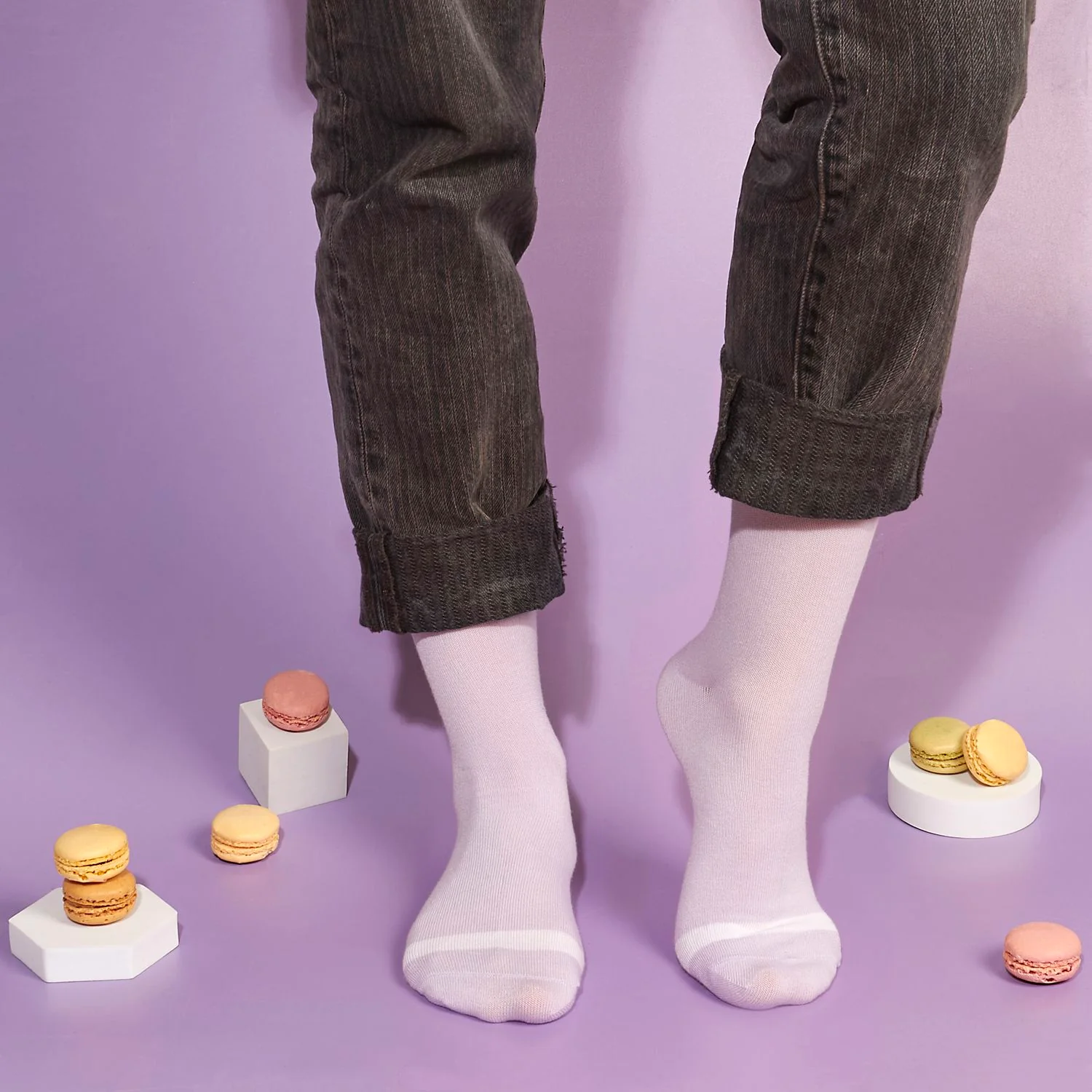 COFFRET DE 6 PAIRES DE CHAUSSETTES MACARON - Image 8