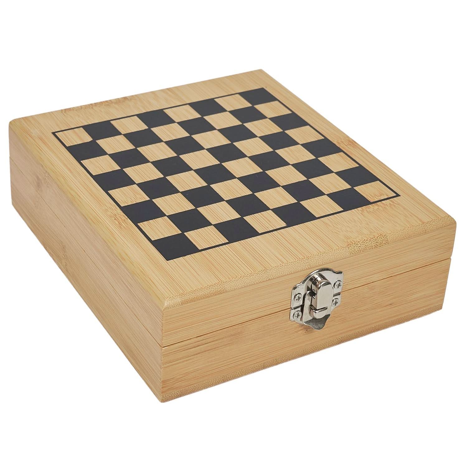 COFFRET VIN ET JEU ECHECS BAMBOU - Image 8