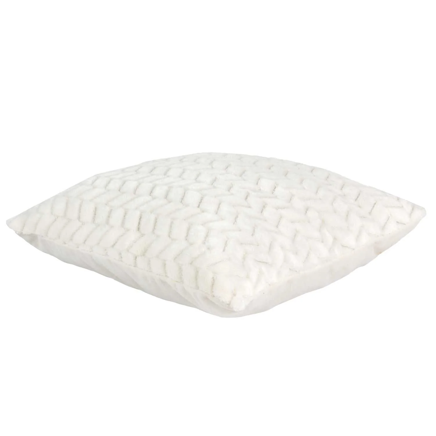 COUSSIN BLANC CHEVRON 40X40CM - Image 3