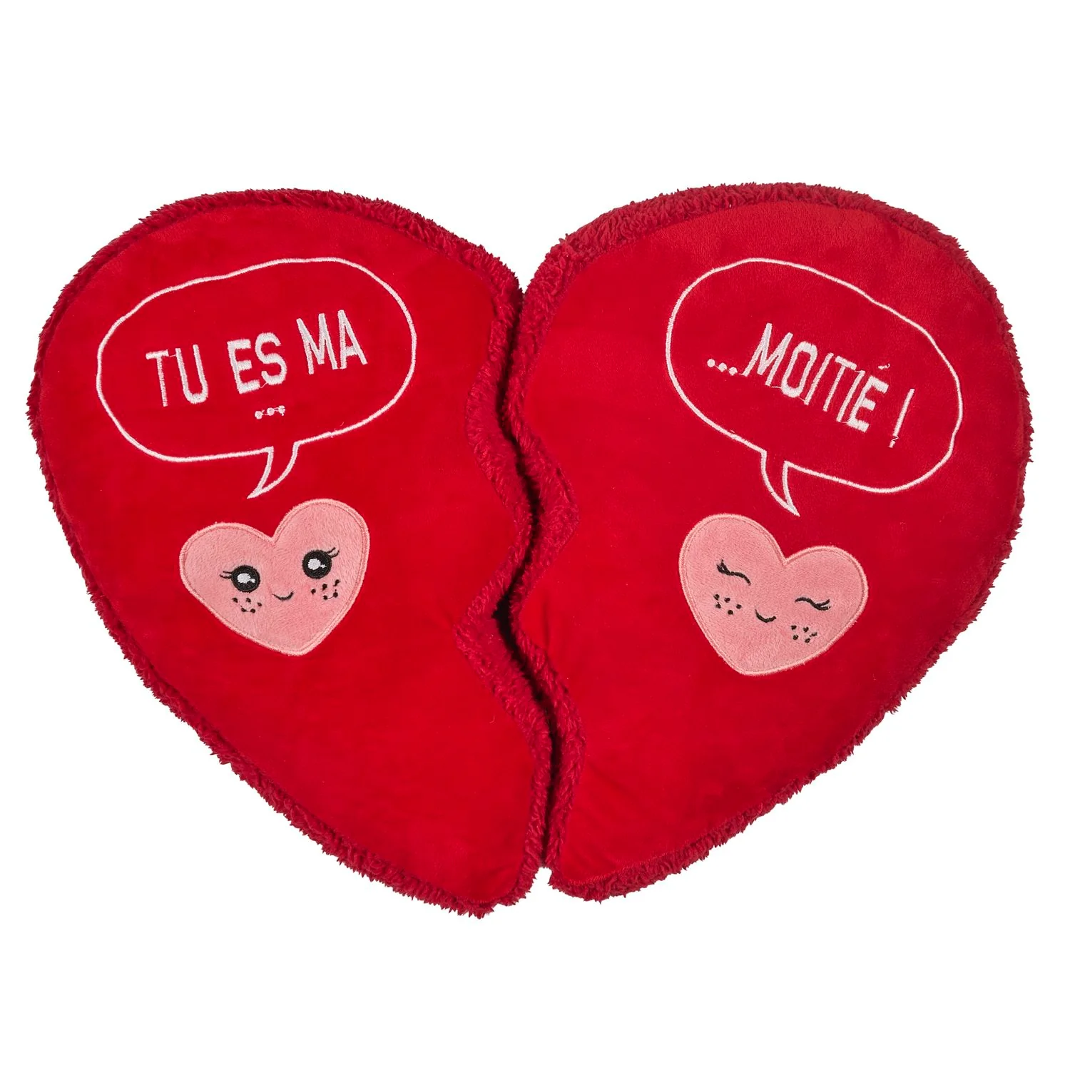 COUSSIN COEUR AIMANTE TU ES MA MOITIE - Image 6