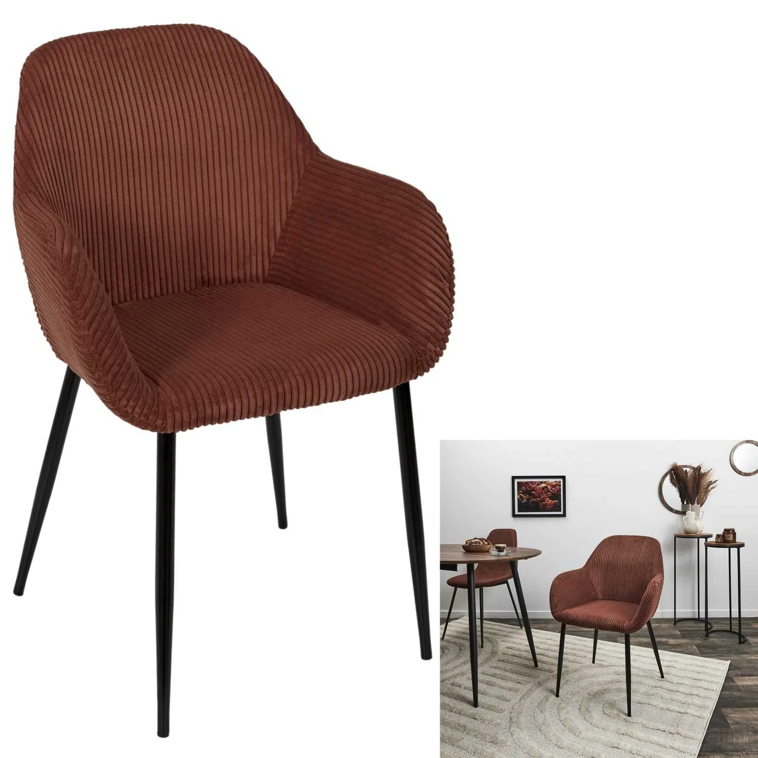 FAUTEUIL COTELE SCOTT TERRACOTTA - Image 2