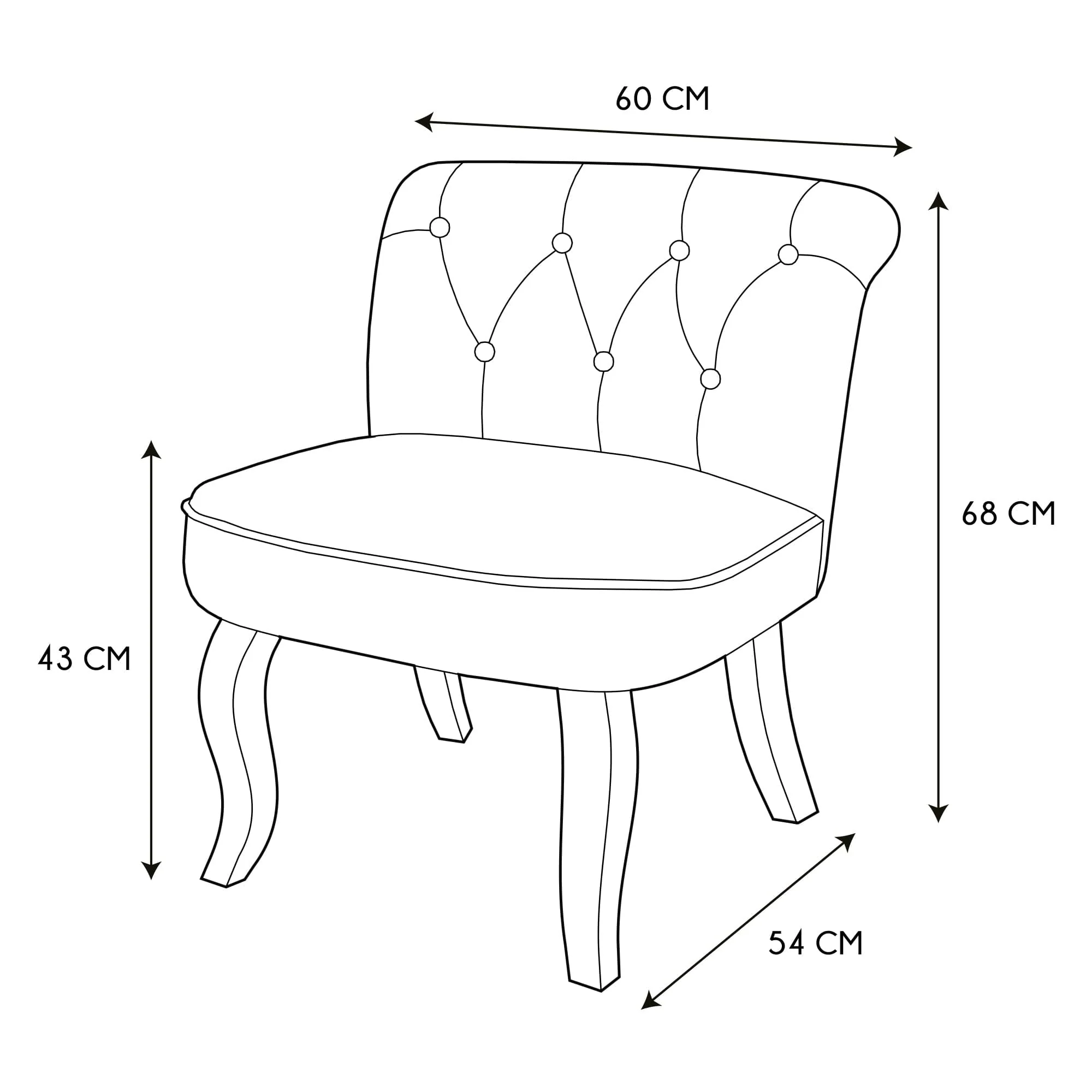 FAUTEUIL ELEONOR NOIR TISSU GRIS - Image 7