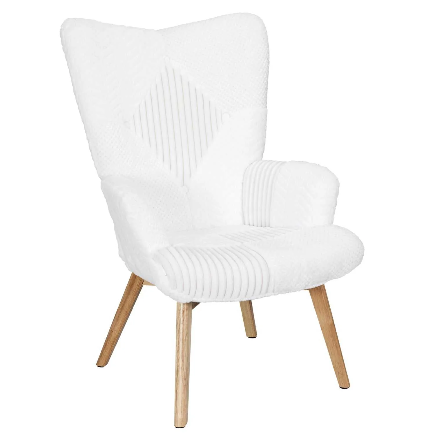 FAUTEUIL HELSINKI PATCHWORK BLANC - Image 2