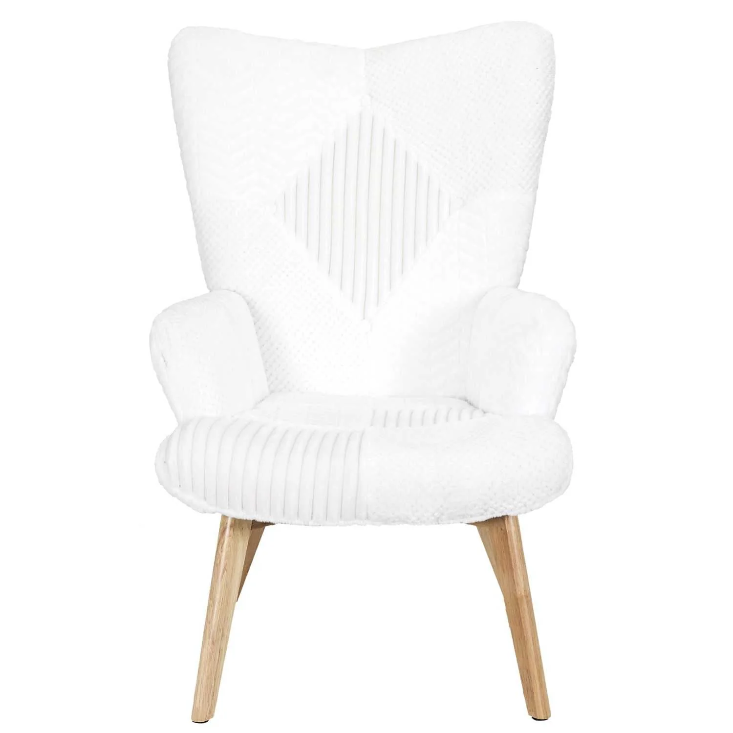 FAUTEUIL HELSINKI PATCHWORK BLANC - Image 3