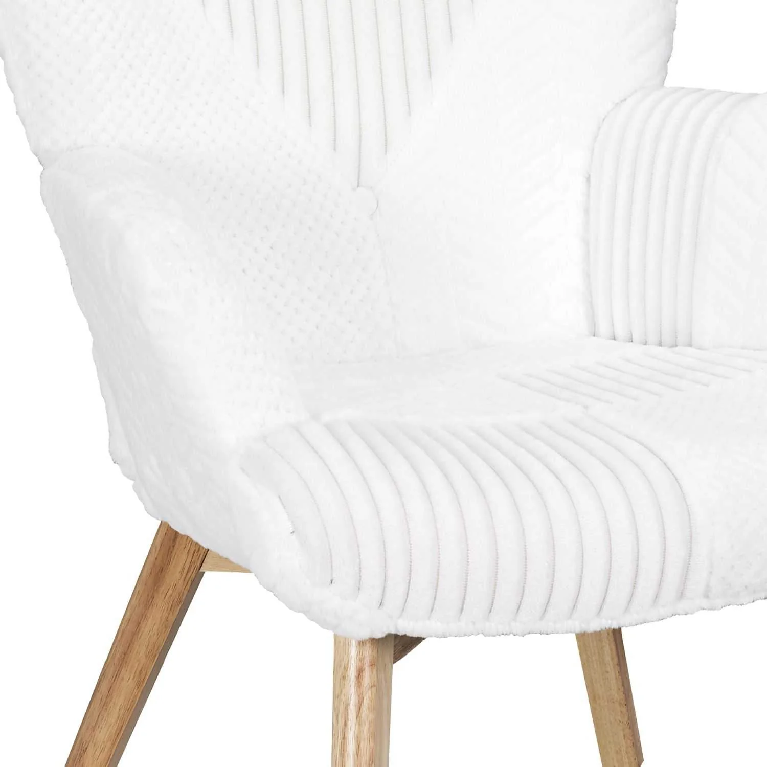 FAUTEUIL HELSINKI PATCHWORK BLANC - Image 8