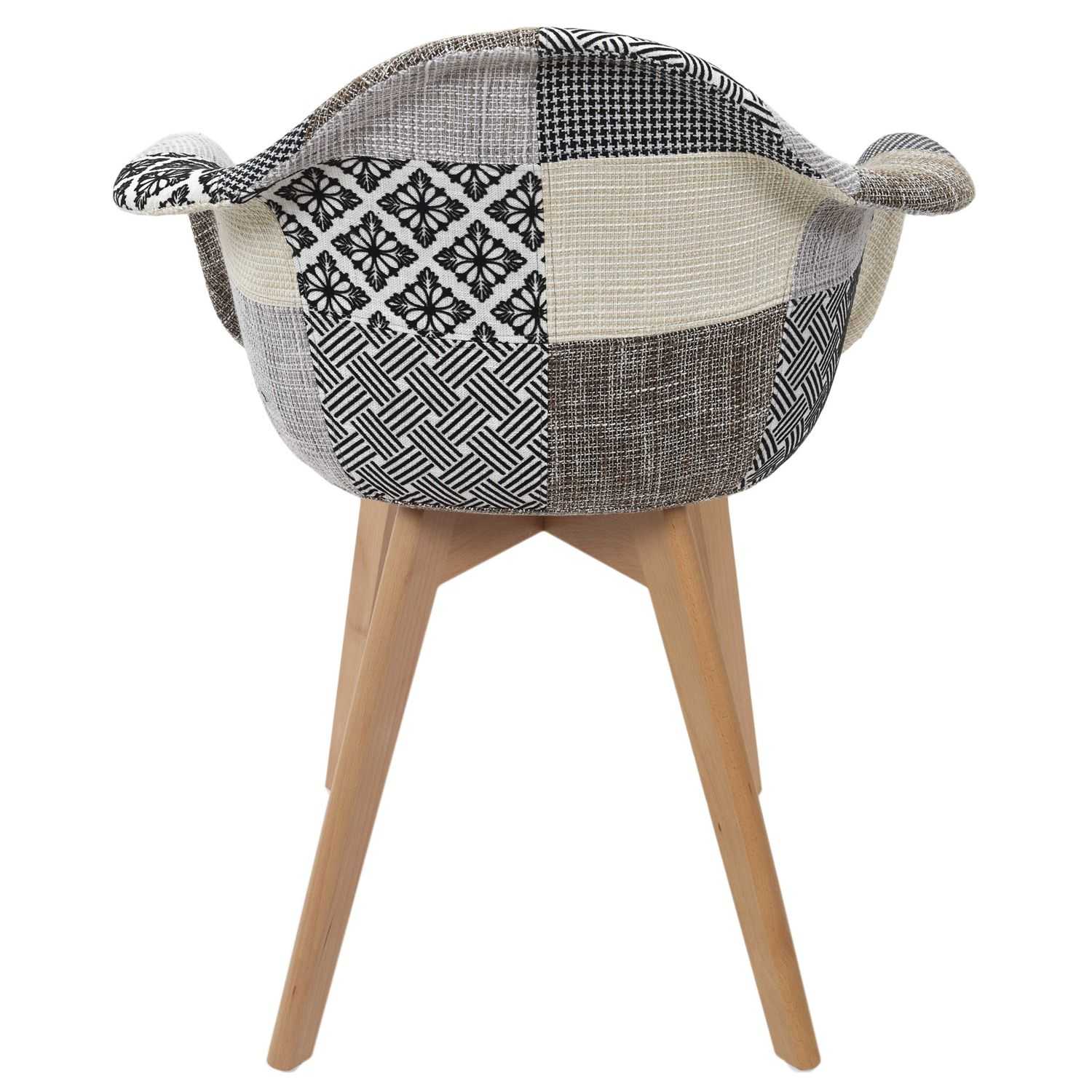 FAUTEUIL PATCHWORK GRIS - Image 6