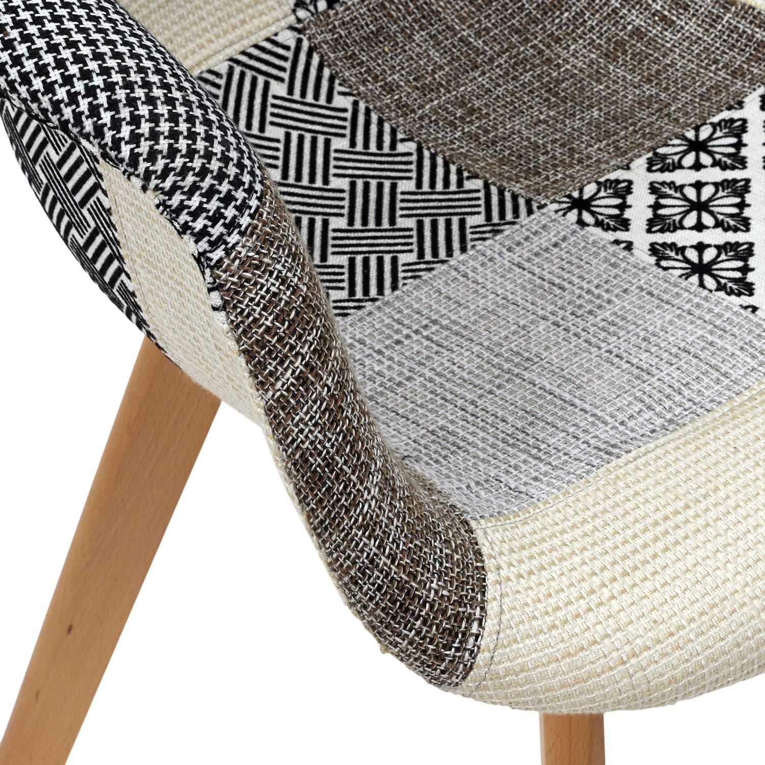 FAUTEUIL PATCHWORK GRIS - Image 7
