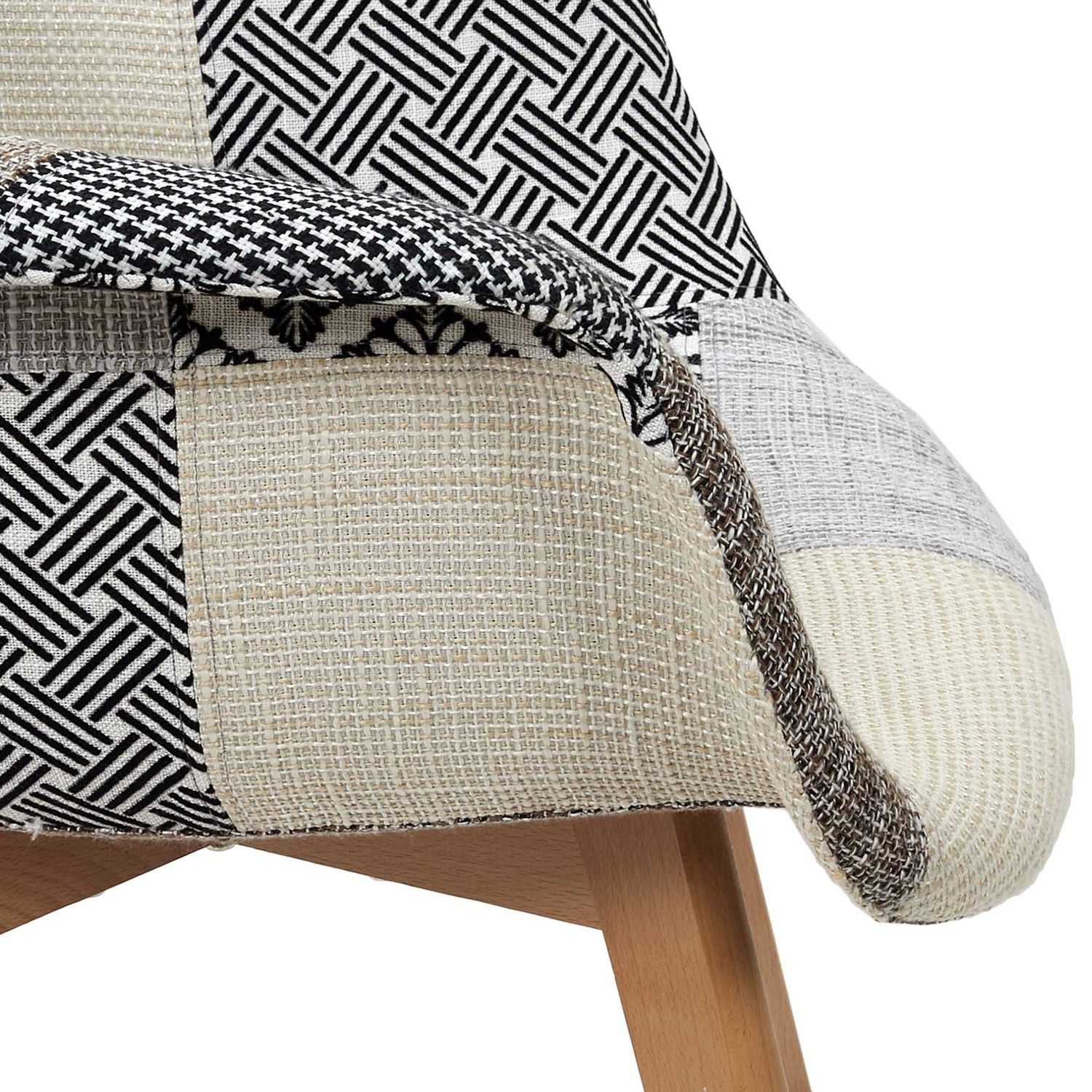 FAUTEUIL PATCHWORK GRIS - Image 8