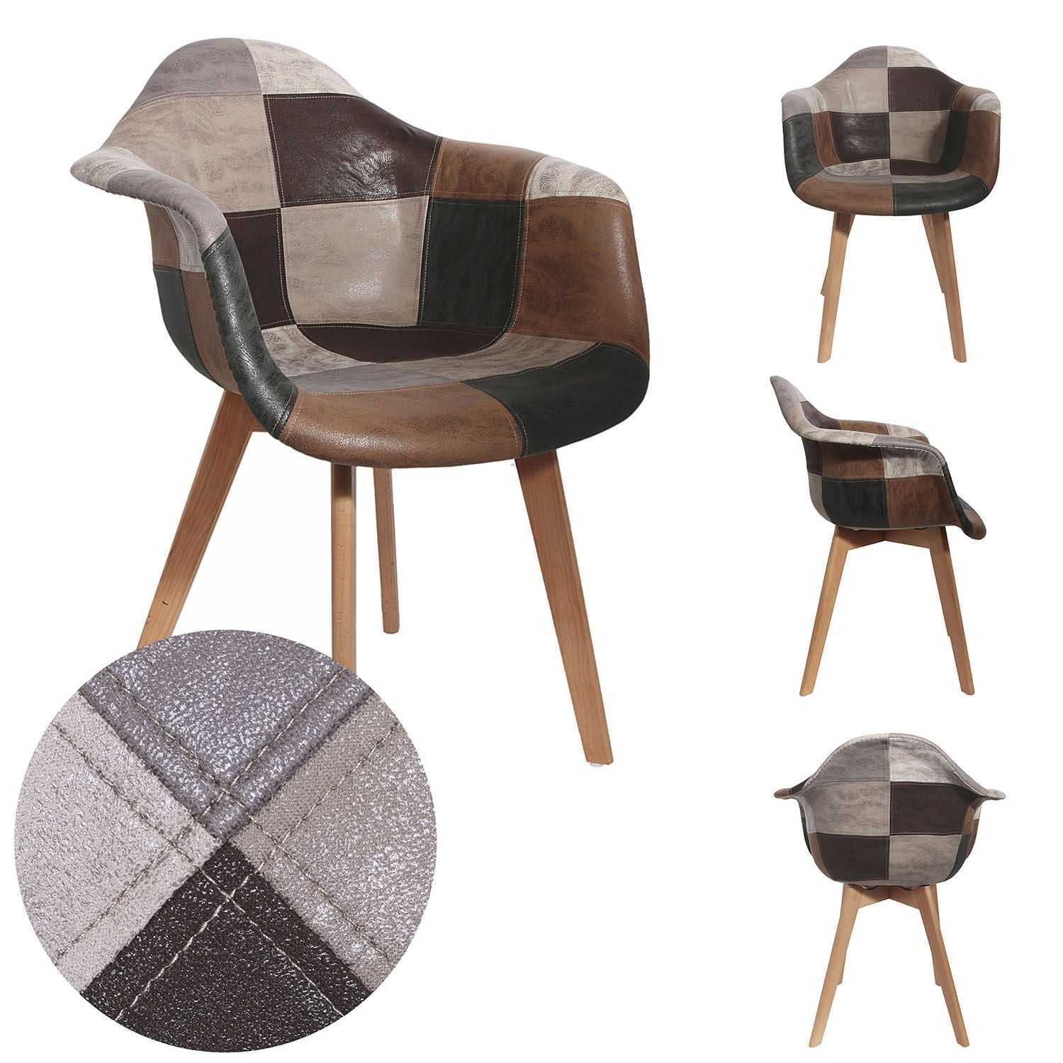 FAUTEUIL PATCHWORK PU - Image 3