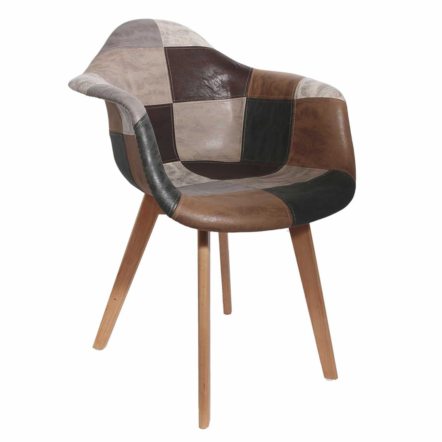 FAUTEUIL PATCHWORK PU - Image 4