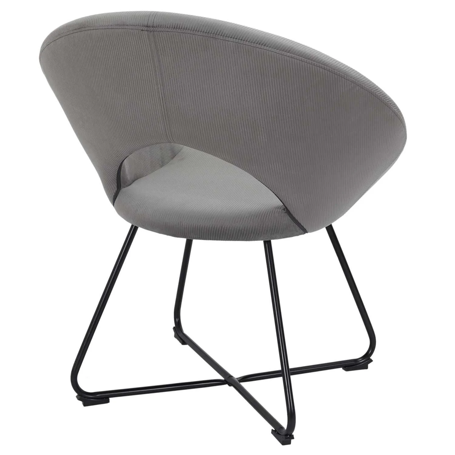 FAUTEUIL ROND VELOURS COTELE GIULIA GRIS - Image 6