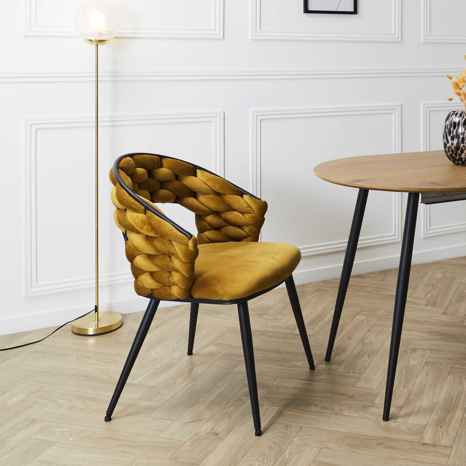 FAUTEUIL SAWYER JAUNE MOUTARDE - Image 2