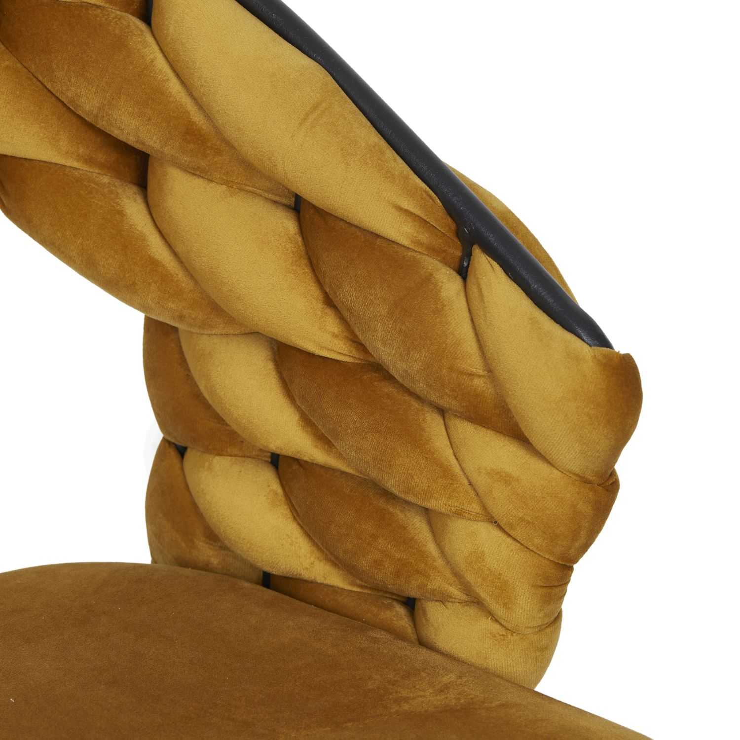 FAUTEUIL SAWYER JAUNE MOUTARDE - Image 7
