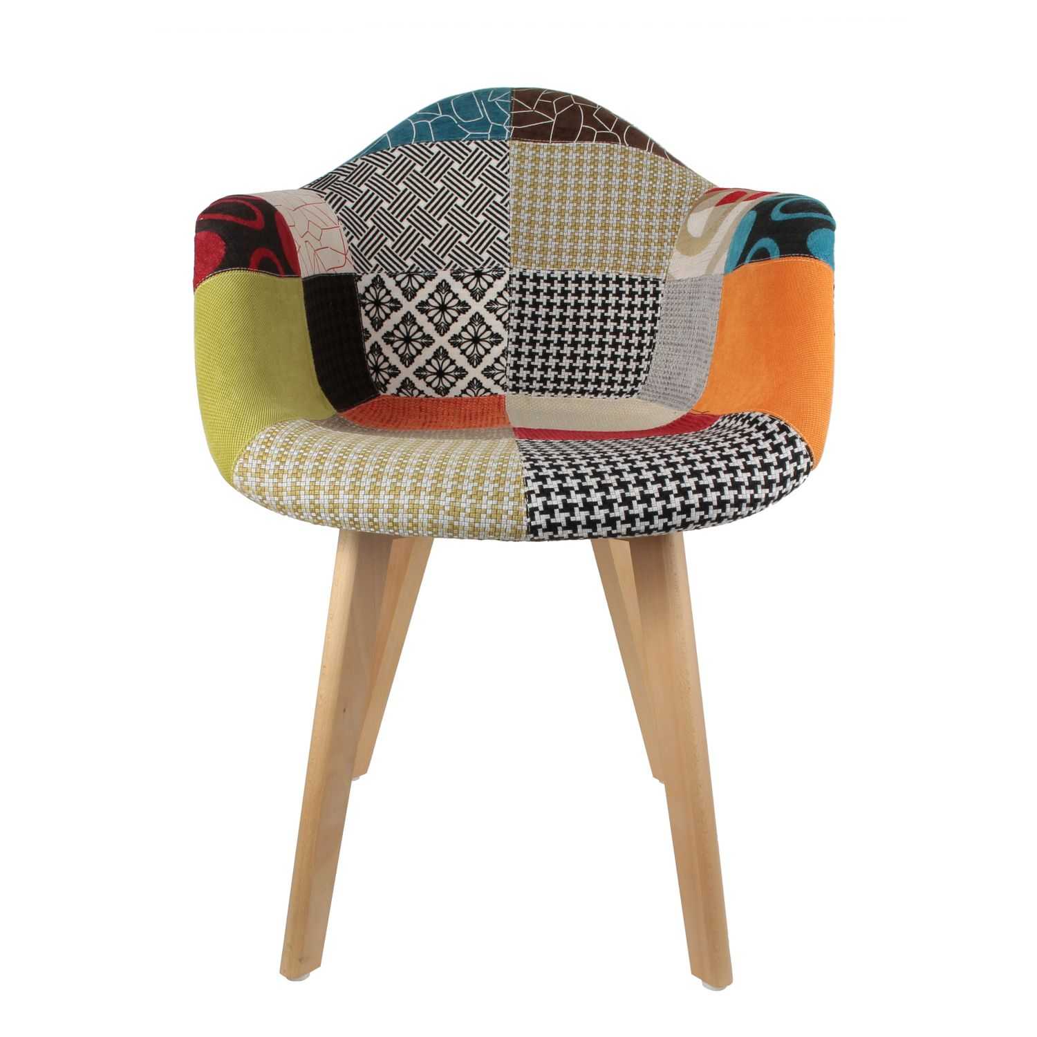 FAUTEUIL SCANDINAVE PATCHWORK - Image 7