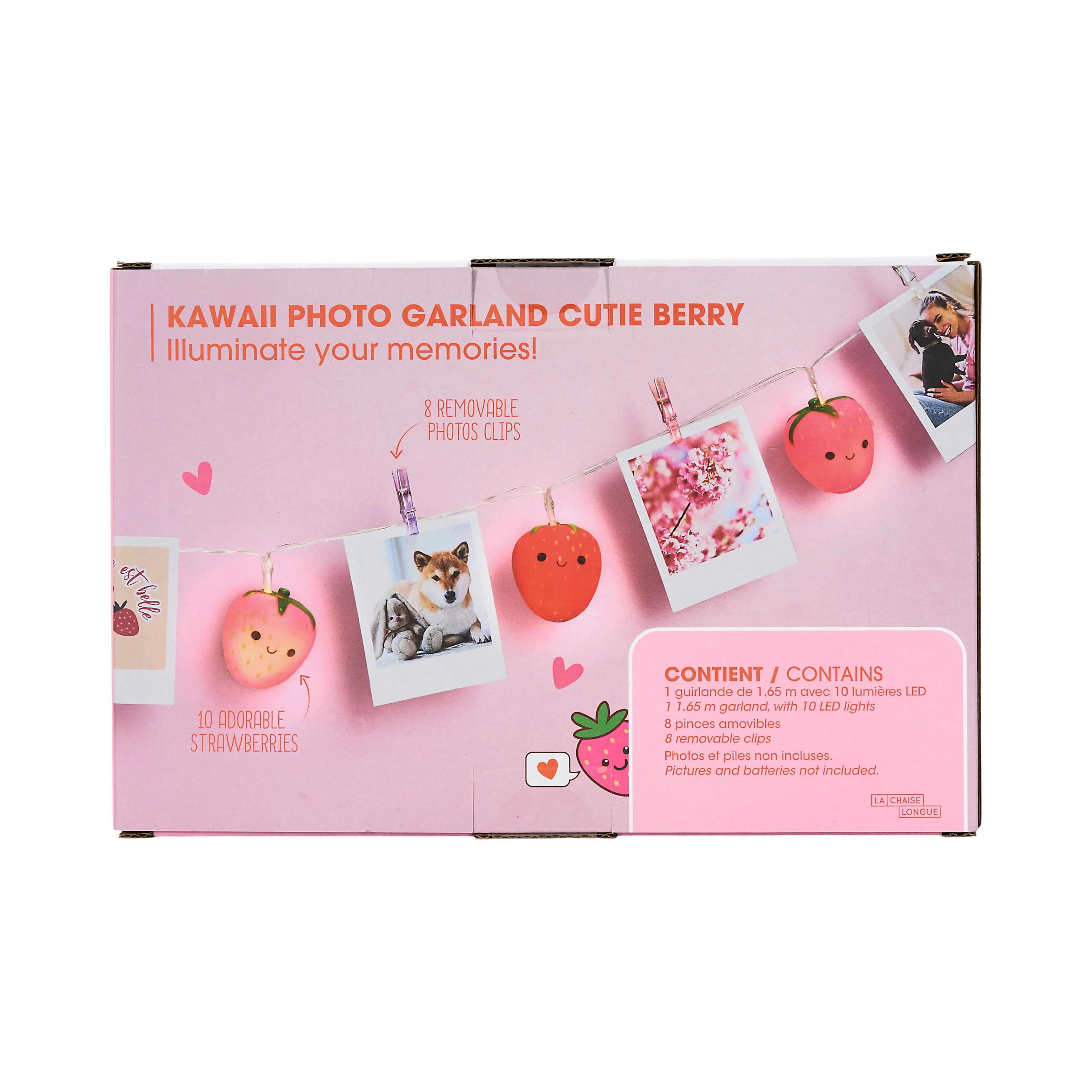 GUIRLANDE CLIPS KAWAII FRAISES - Image 5