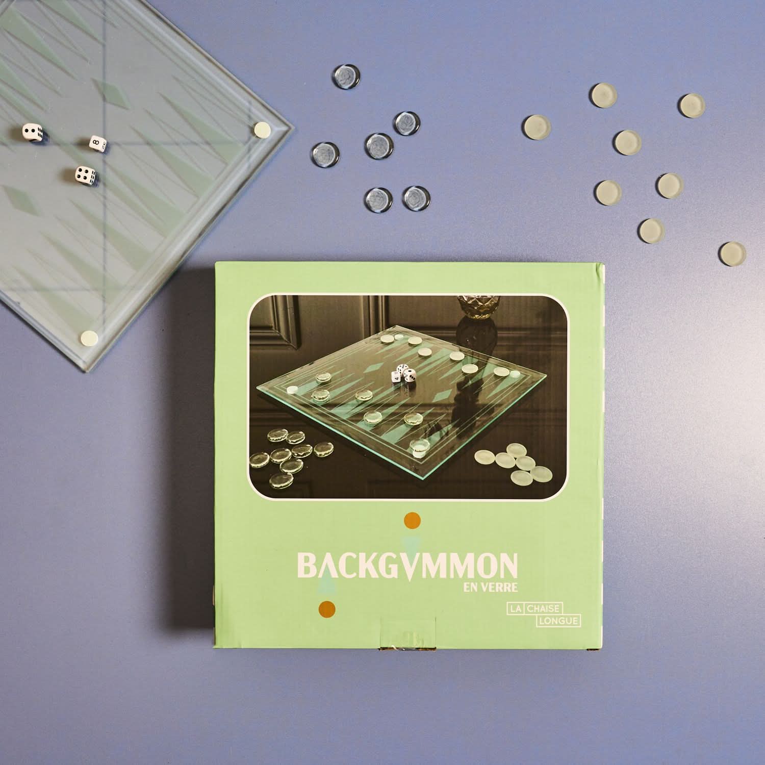 JEU DE BACKGAMMON EN VERRE - Image 2