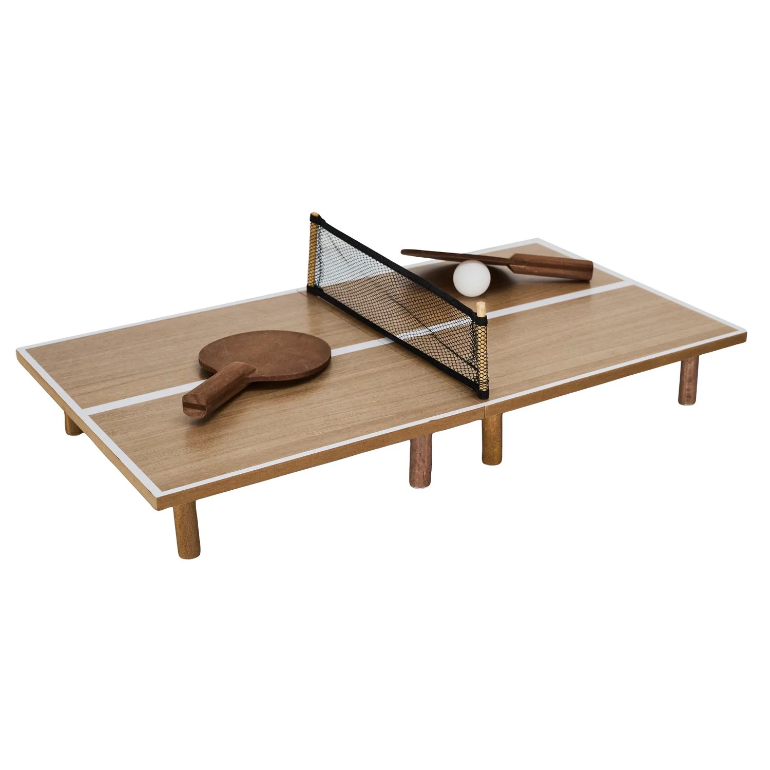 JEU DE TABLE PING PONG EN BOIS - Image 4