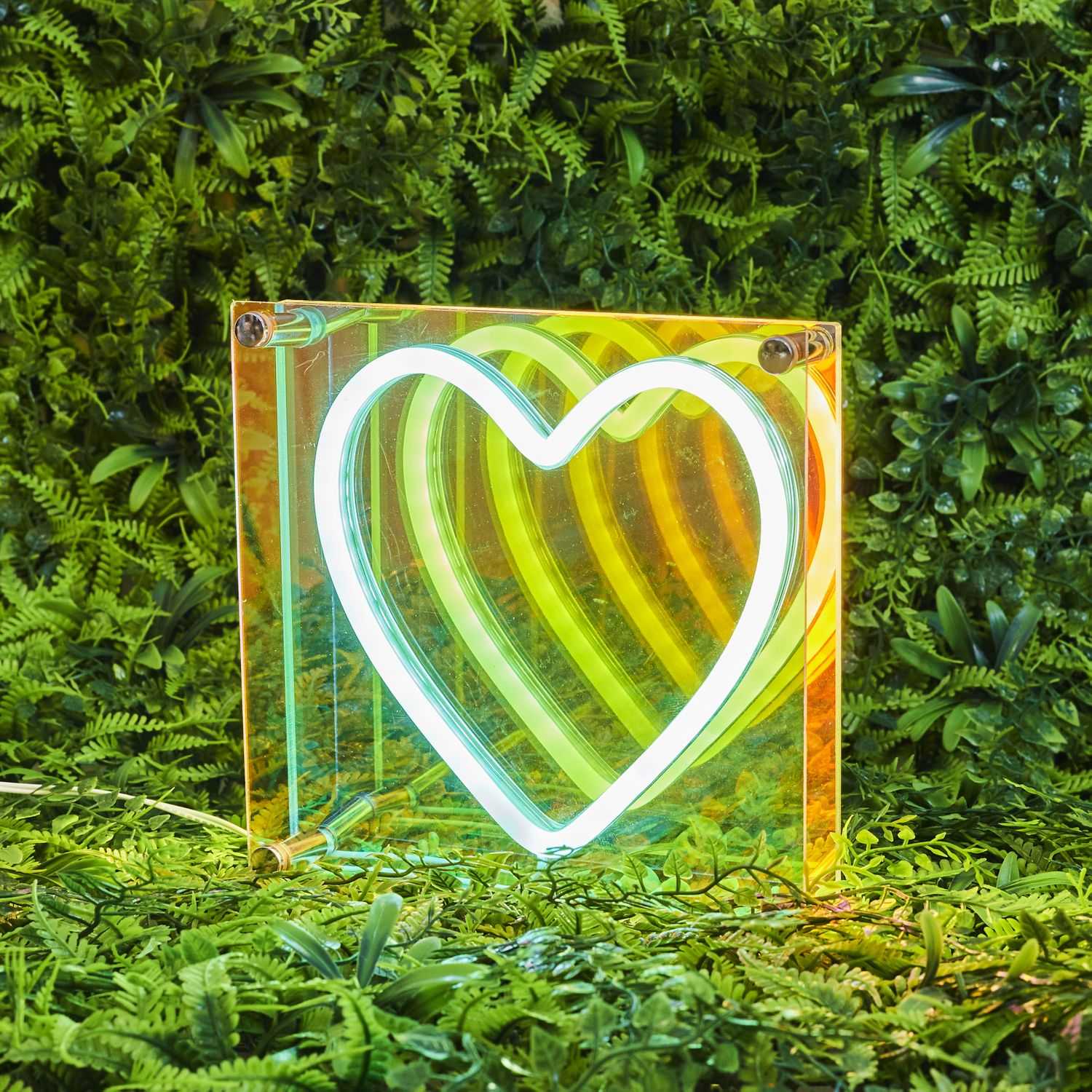 LAMPE ACRYLIQUE LED EFFET NEON COEUR - Image 2