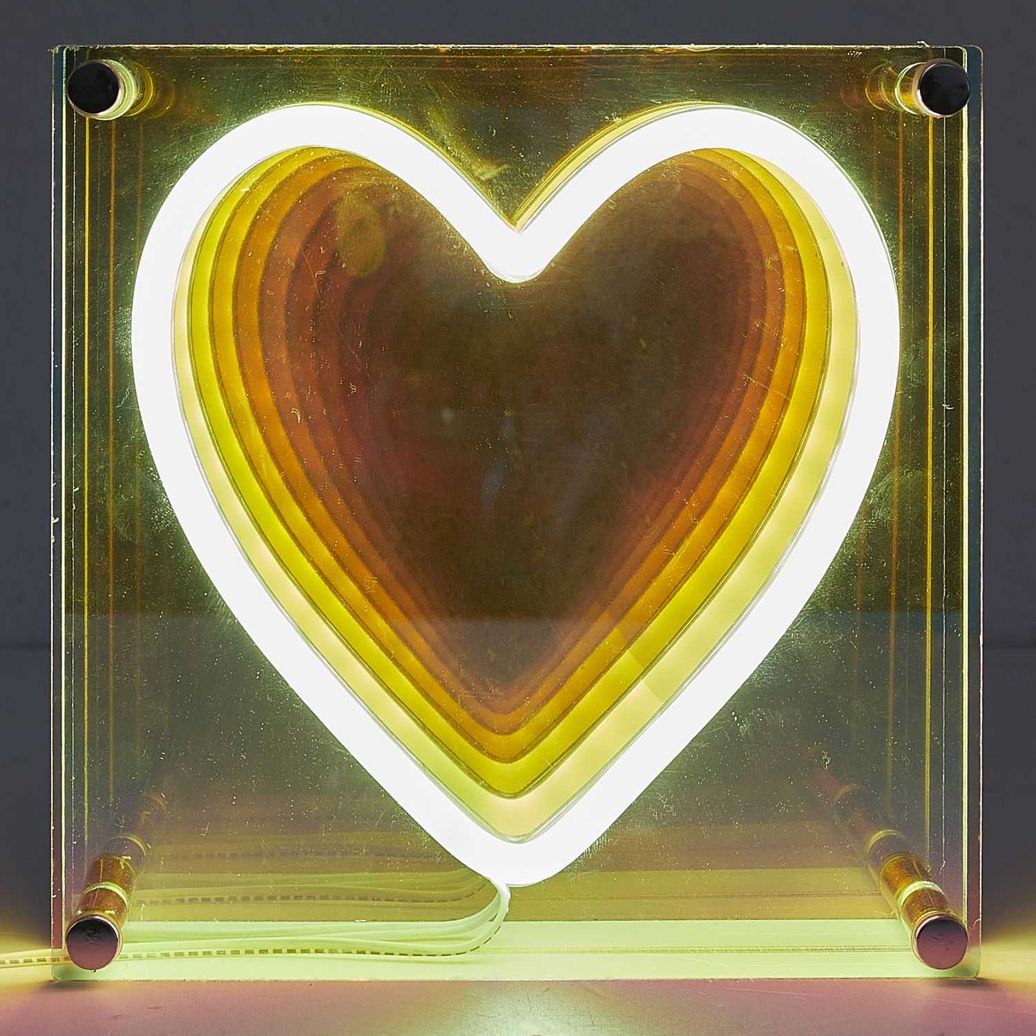 LAMPE ACRYLIQUE LED EFFET NEON COEUR - Image 4