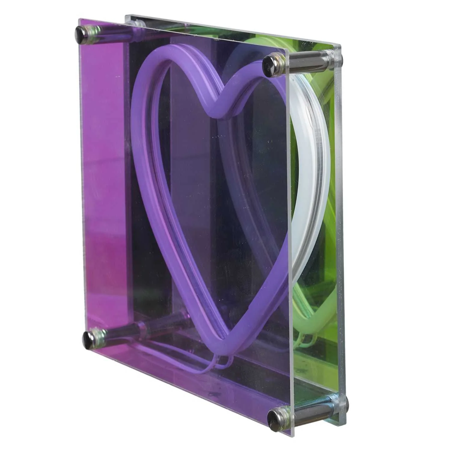 LAMPE ACRYLIQUE LED EFFET NEON COEUR - Image 5