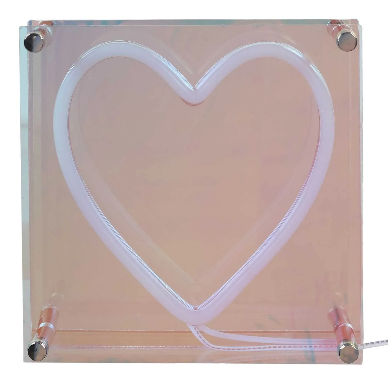 LAMPE ACRYLIQUE LED EFFET NEON COEUR - Image 7