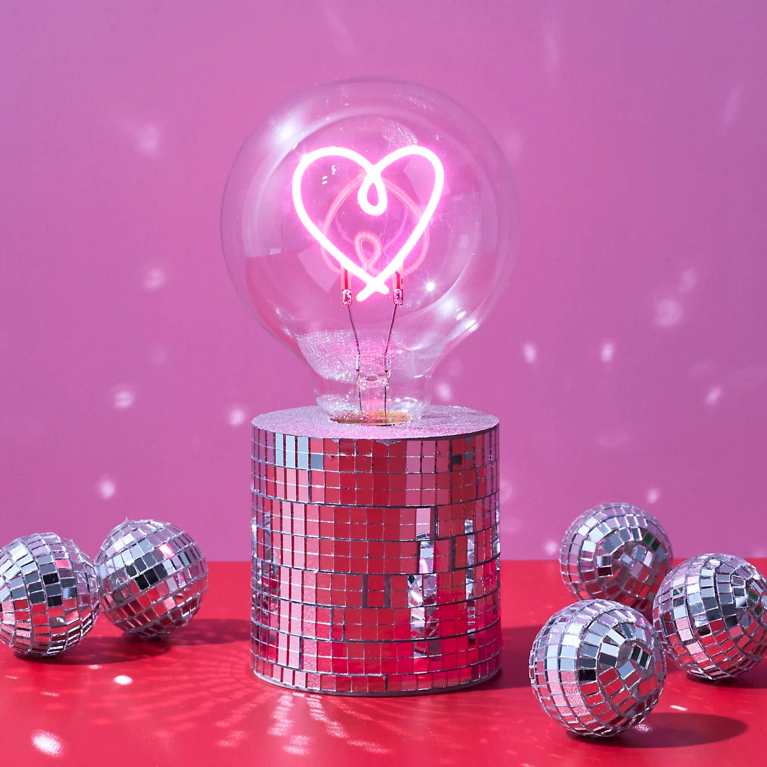 LAMPE AMPOULE DISCO COEUR - Image 3