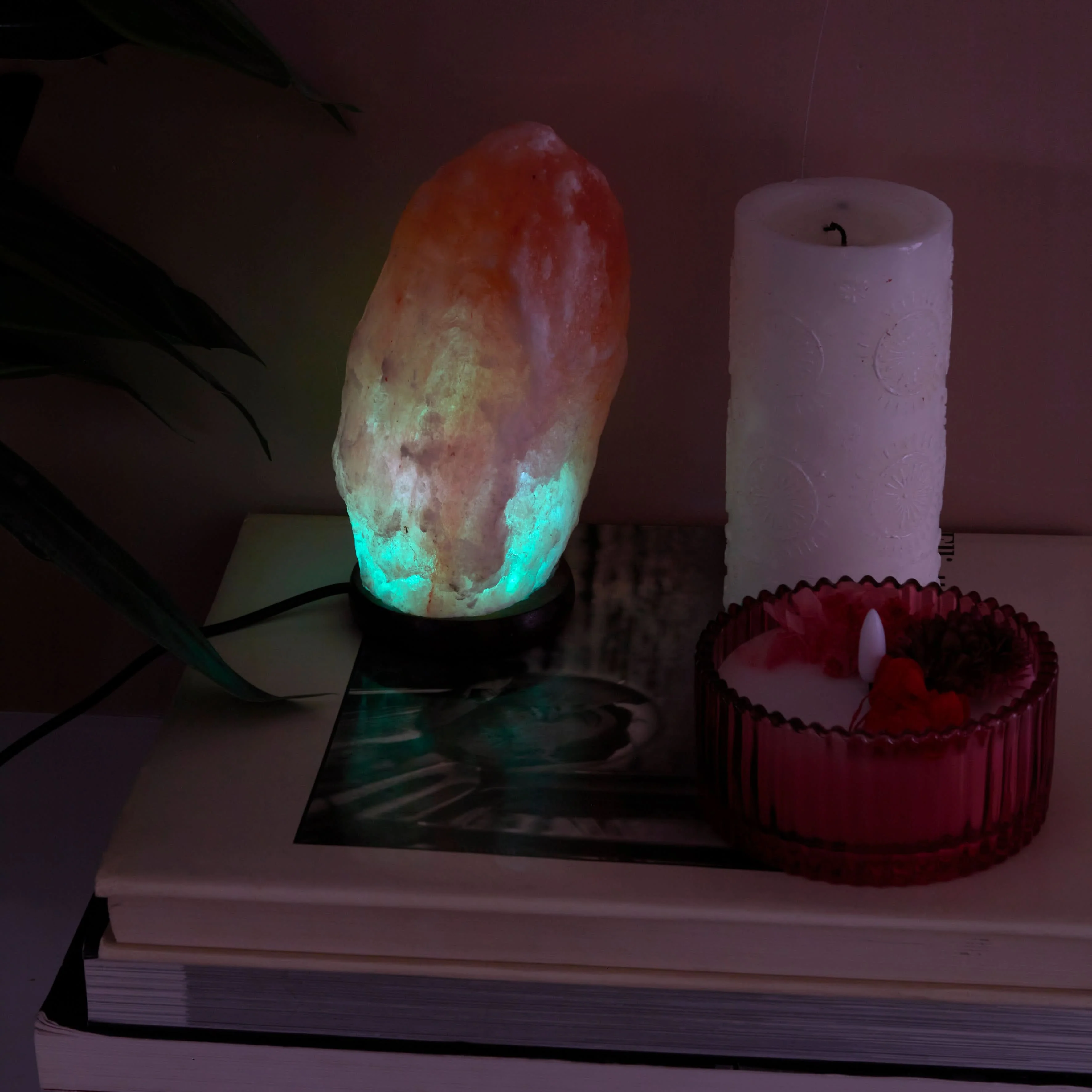 LAMPE CRISTAL DE SEL ROSE - Image 3