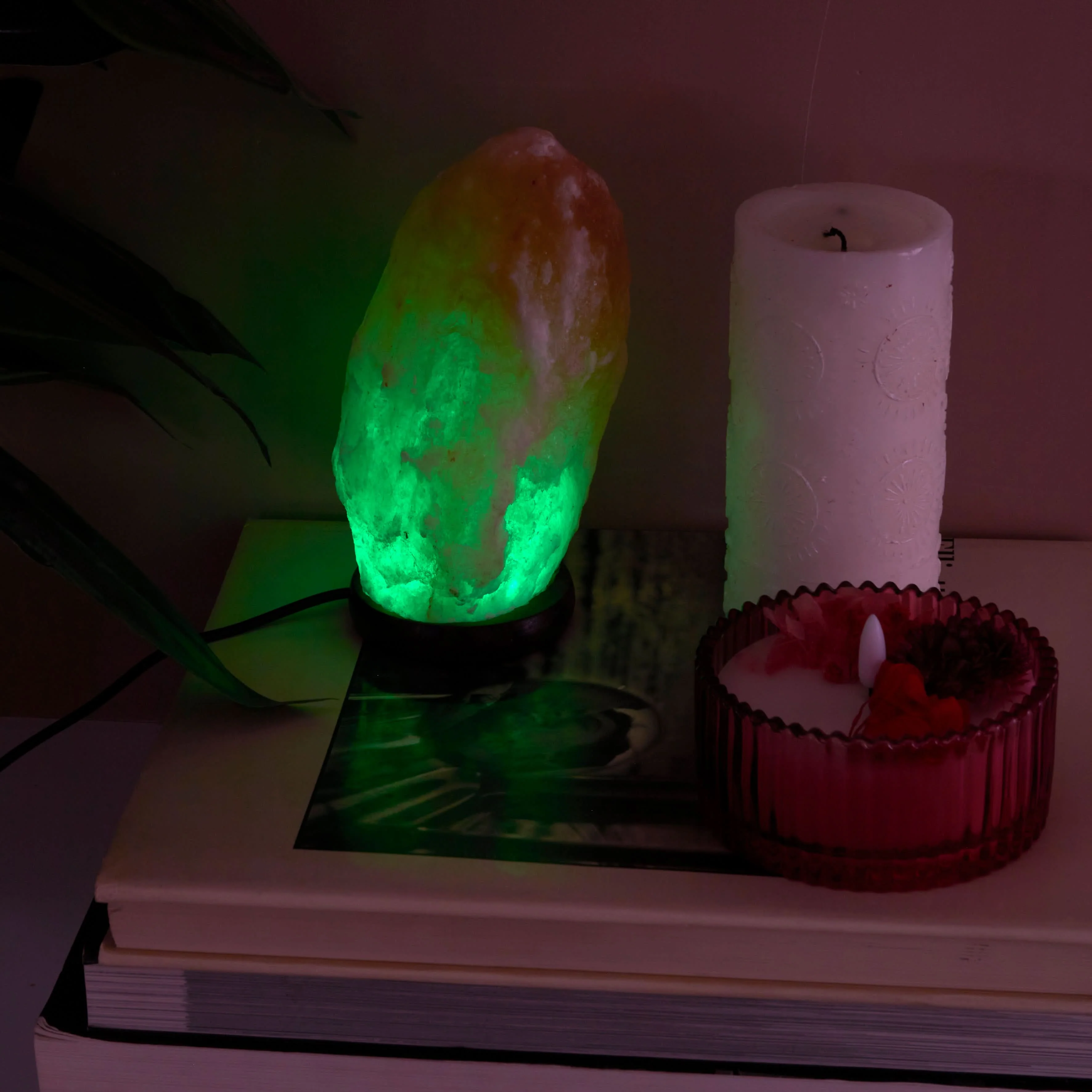 LAMPE CRISTAL DE SEL ROSE - Image 4