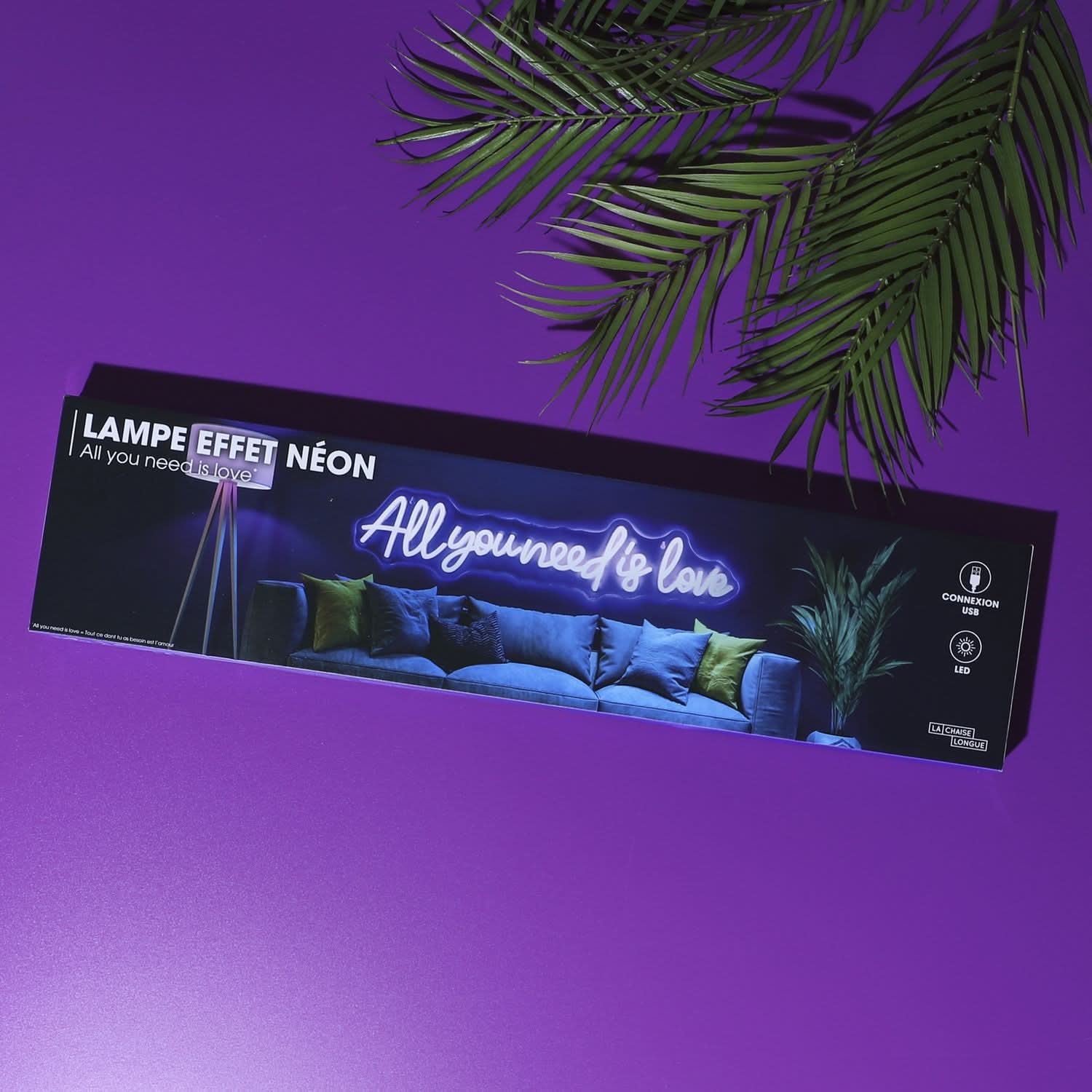 LAMPE EFFET NEON ALL YOU NEED IS LOVE - Image 3