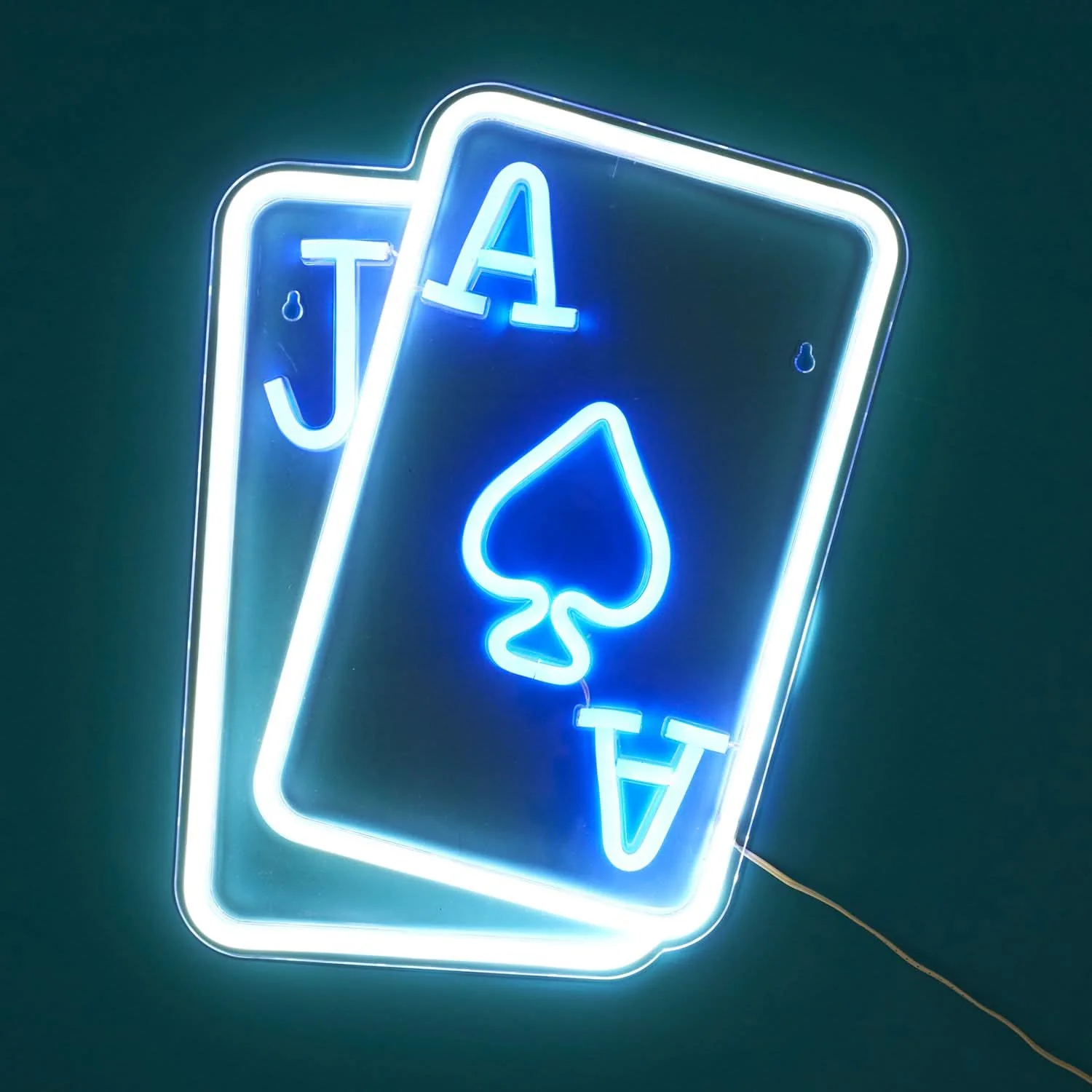 LAMPE EFFET NEON CARTES A JOUER - Image 4