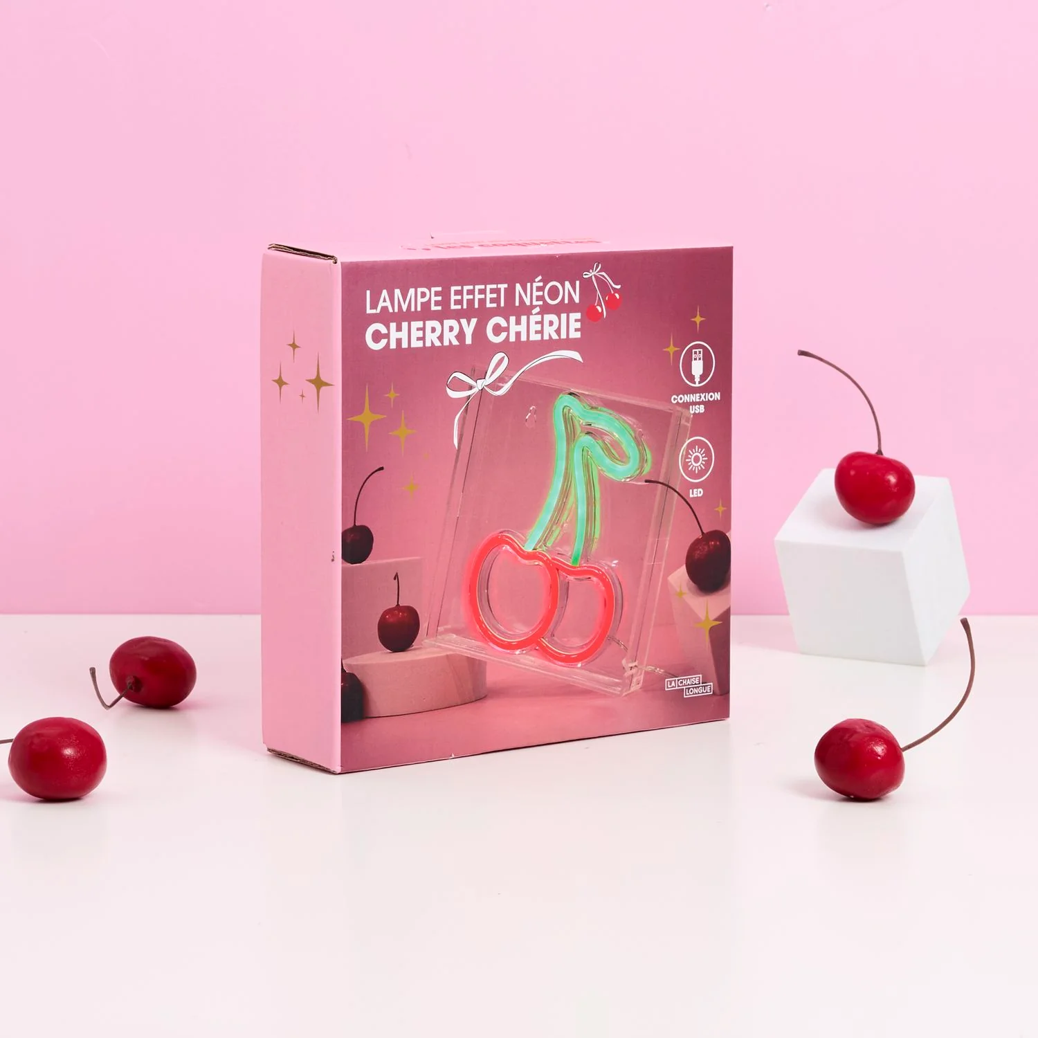 LAMPE EFFET NEON CERISE - Image 6