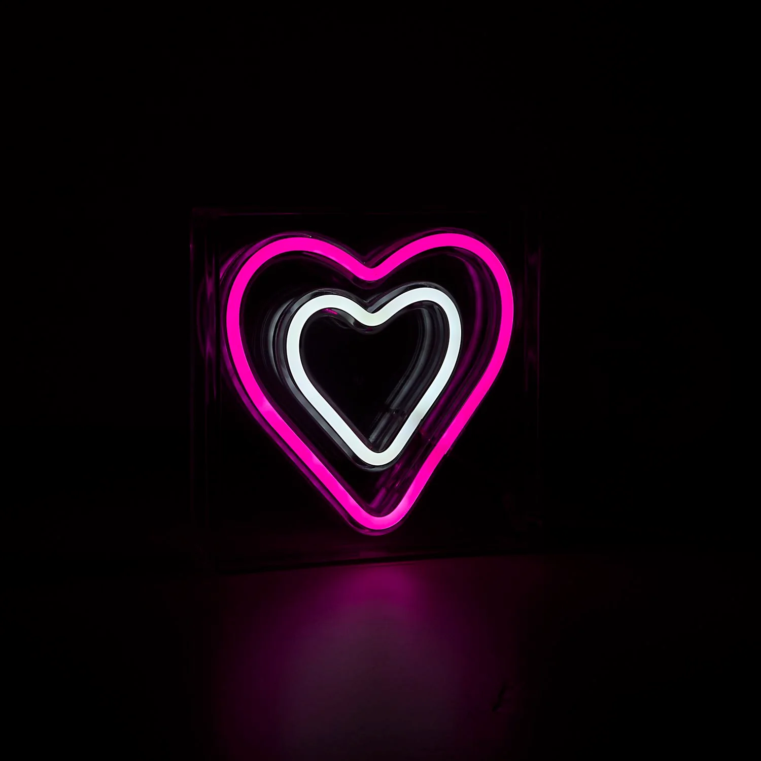 LAMPE EFFET NEON COEURS - Image 3