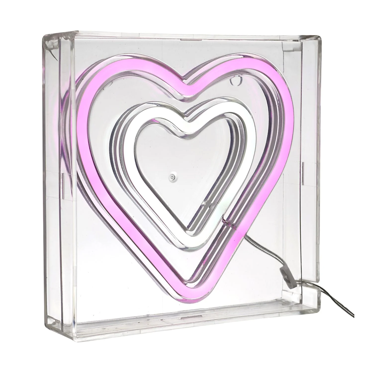 LAMPE EFFET NEON COEURS - Image 5
