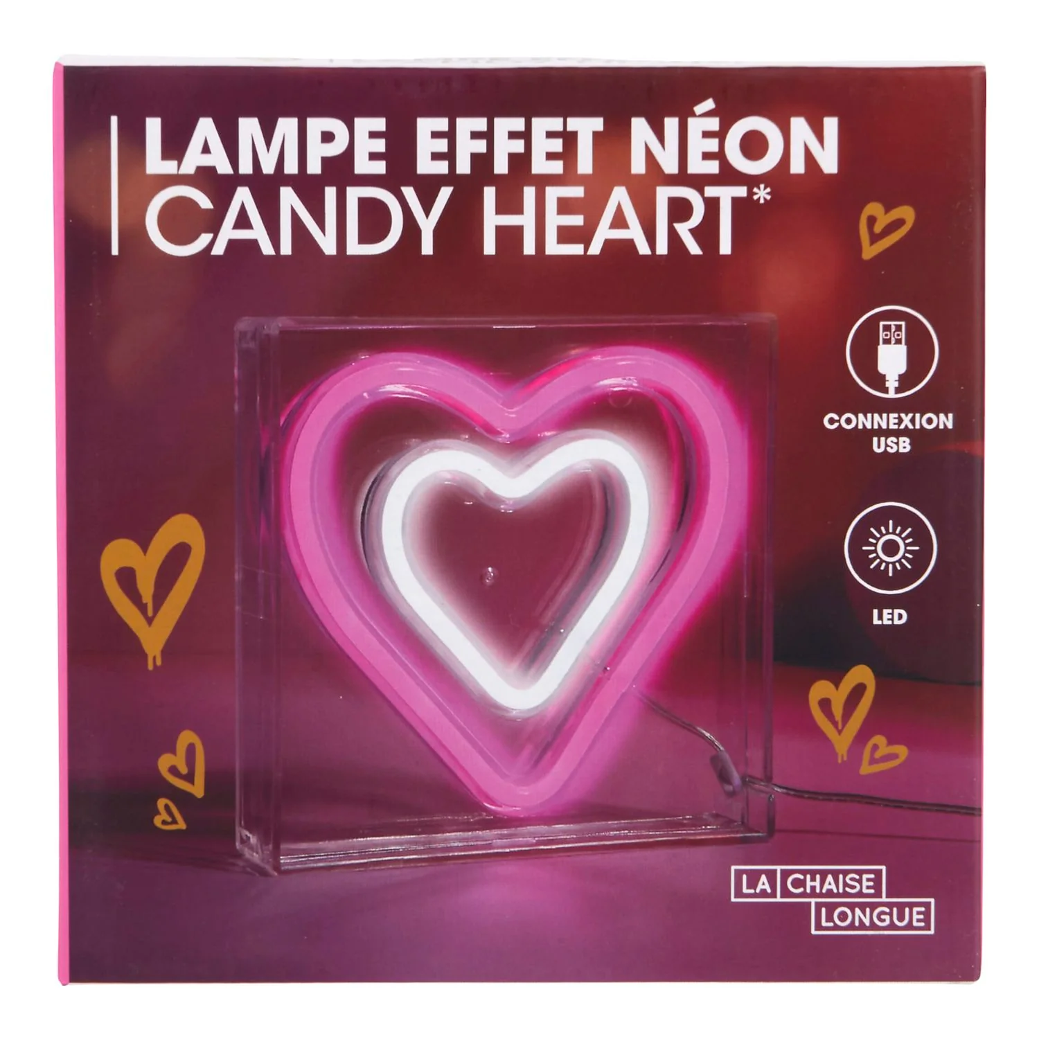 LAMPE EFFET NEON COEURS - Image 7