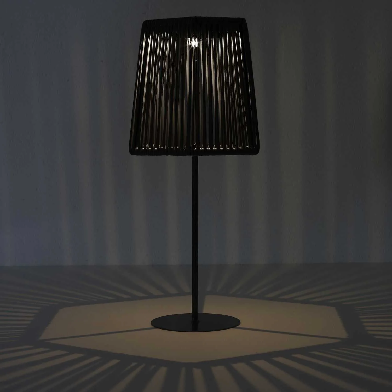 LAMPE EXTERIEUR SOLAIRE NOIR H40CM - Image 2
