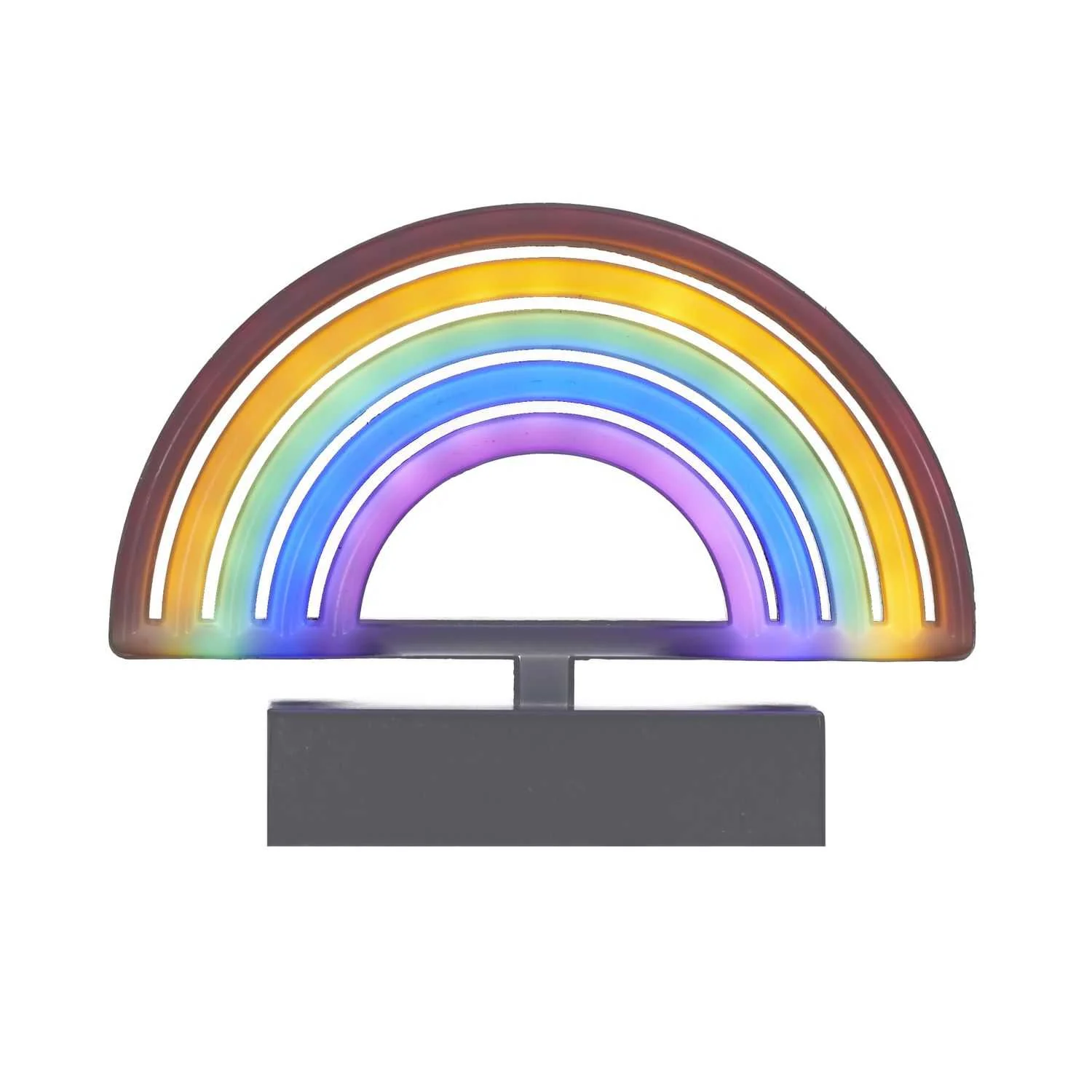 LAMPE LED EFFET NEON ARC EN CIEL A PILES - Image 2