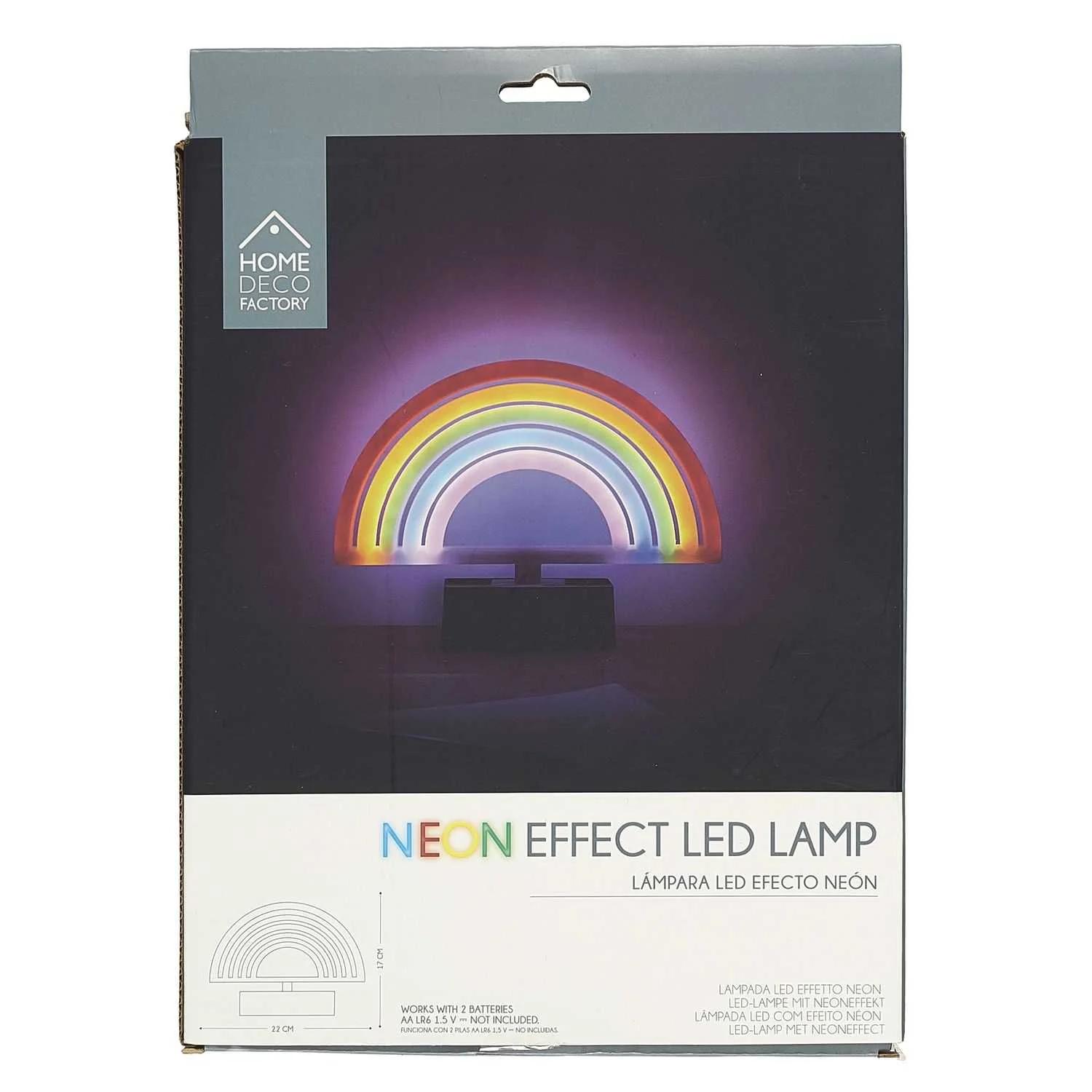 LAMPE LED EFFET NEON ARC EN CIEL A PILES - Image 4