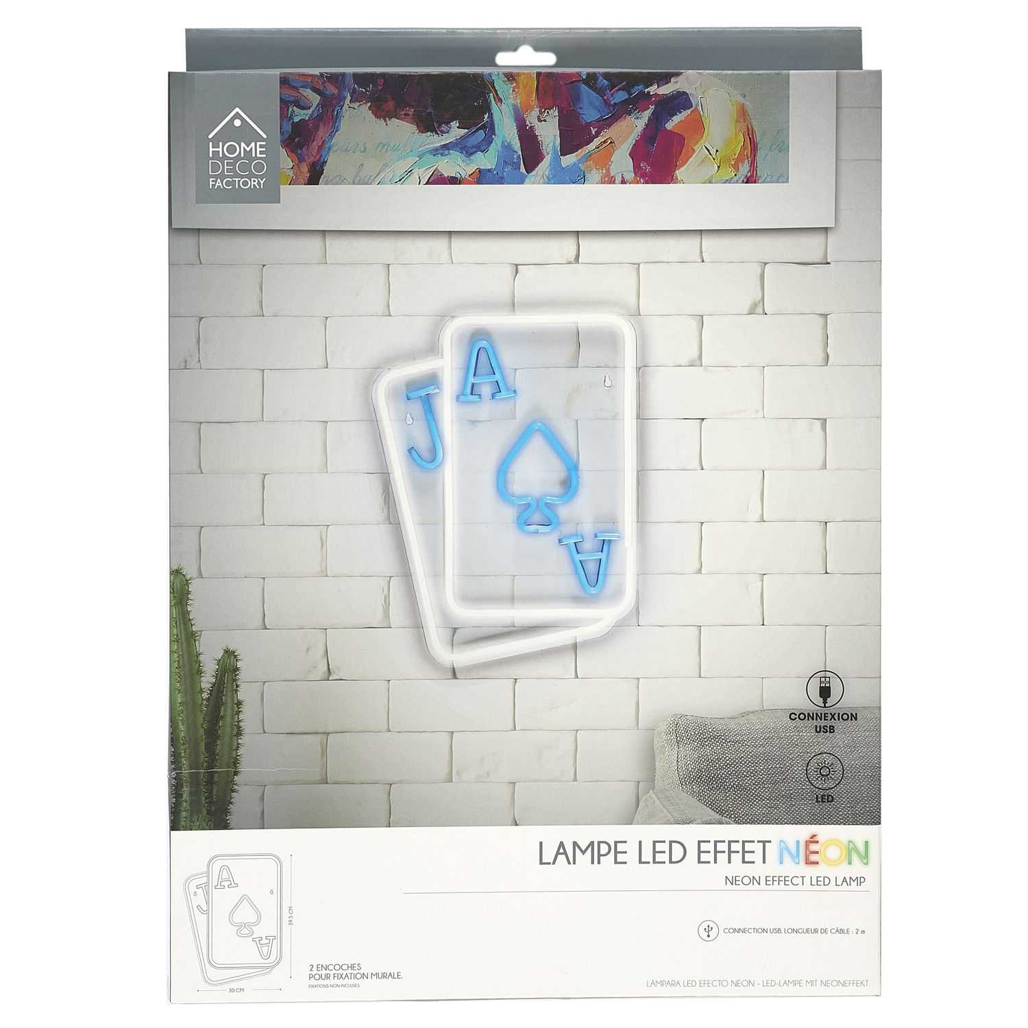 LAMPE LED EFFET NEON CARTES USB - Image 4