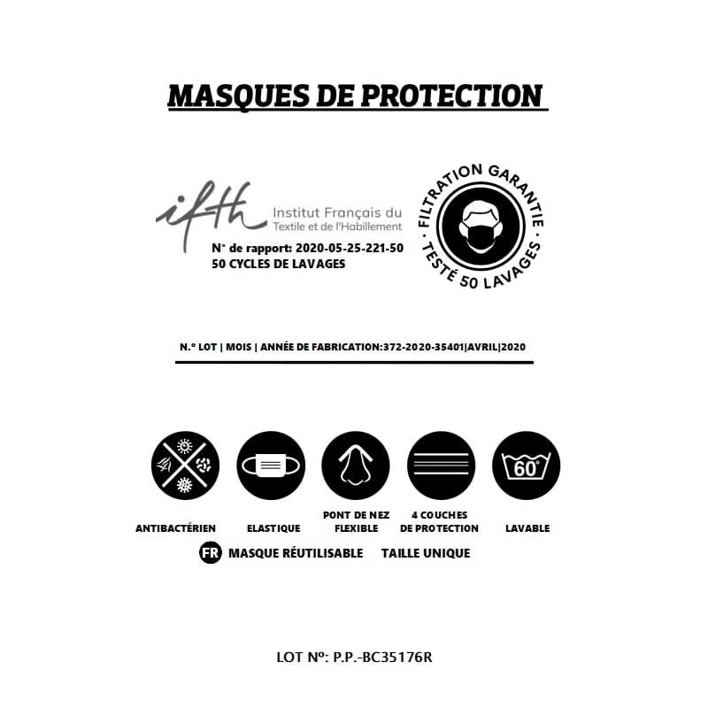LOT DE 2 MASQUES EN TISSU - Image 3