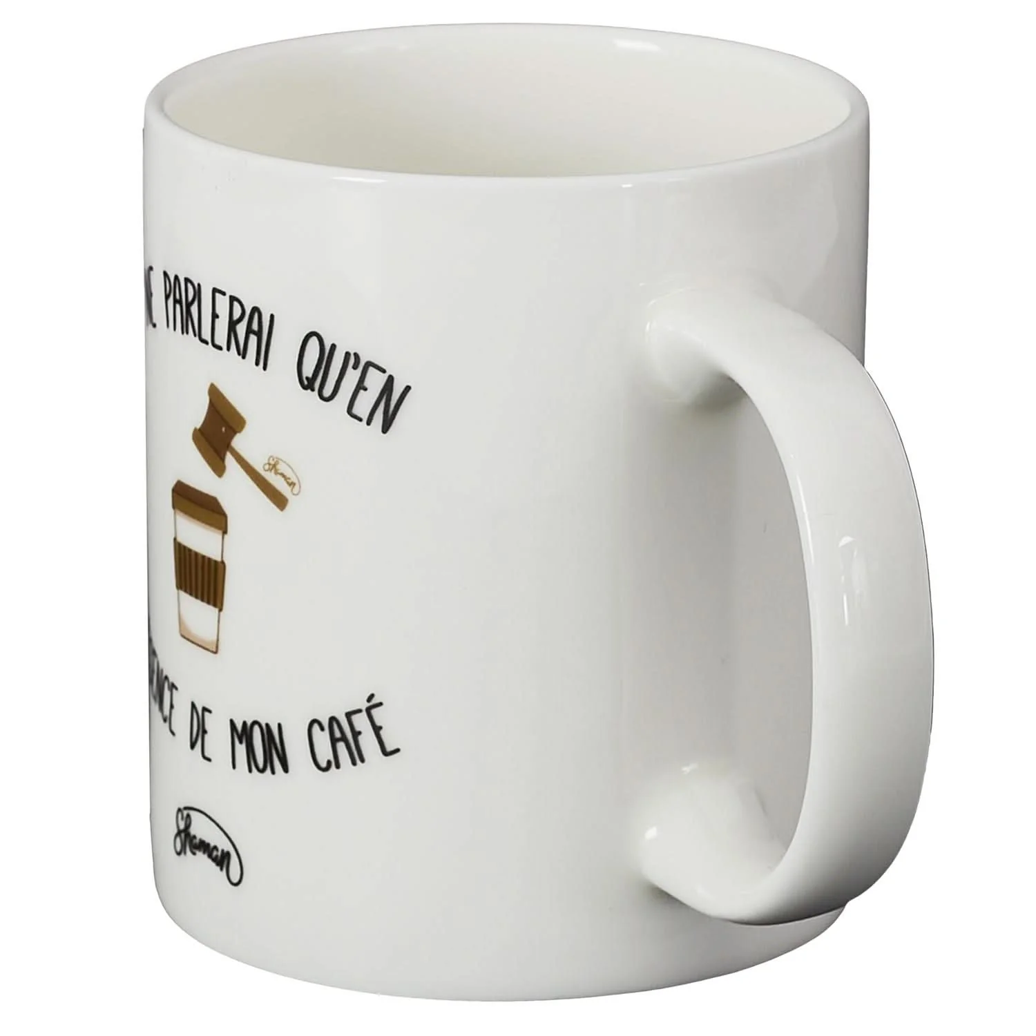 MUG JE NE PARLERAI QU'EN PRESENCE DE MON CAFE - Image 3