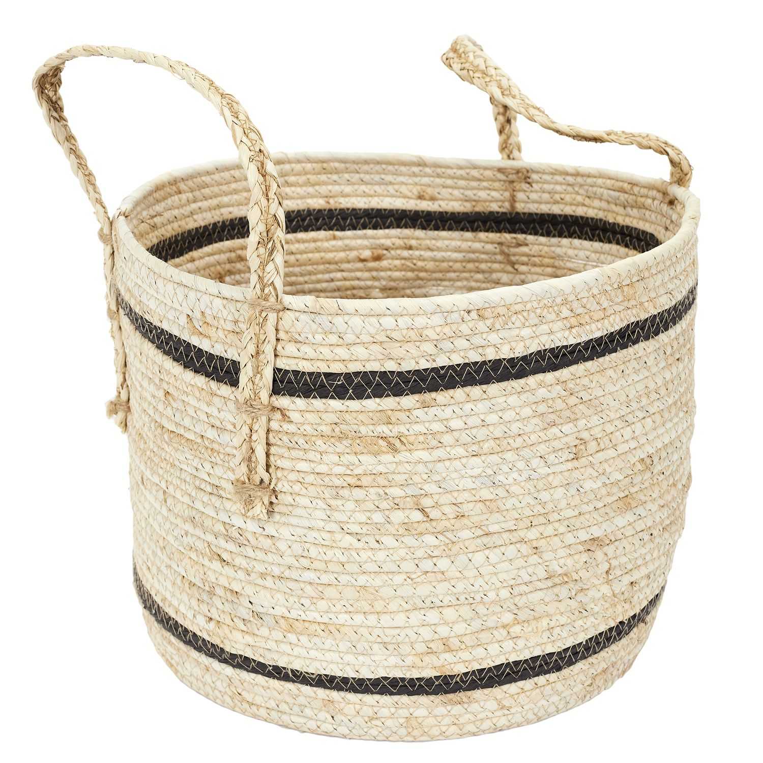 PANIER BICOLORE FIBRE DE MAIS -  LOT DE 3 - Image 4