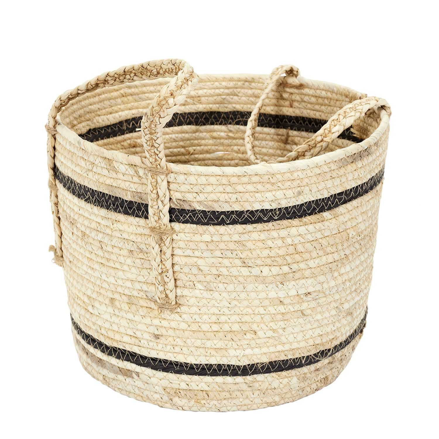 PANIER BICOLORE FIBRE DE MAIS -  LOT DE 3 - Image 5