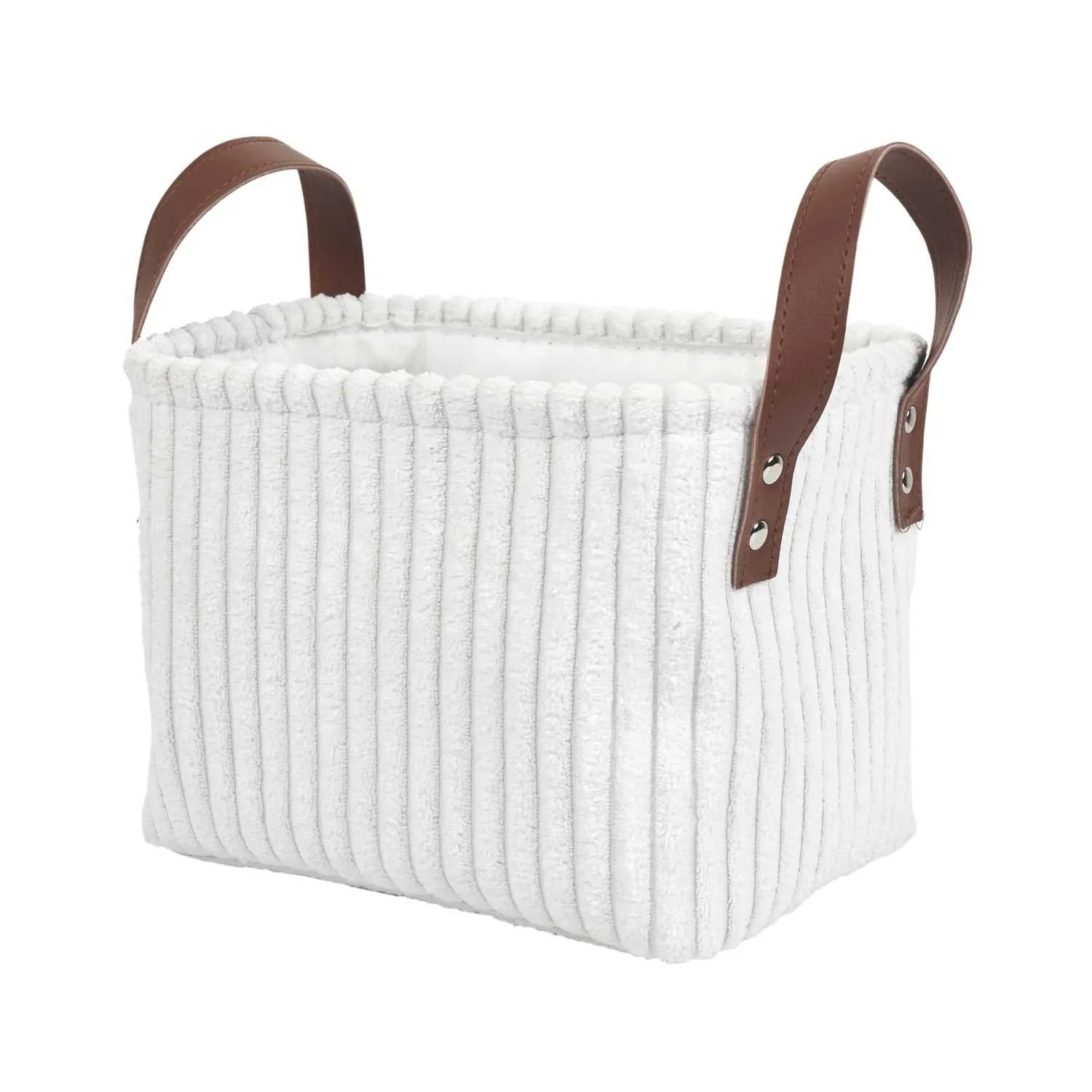 PANIER RANGEMENT BLANC - LOT DE 3 - Image 4