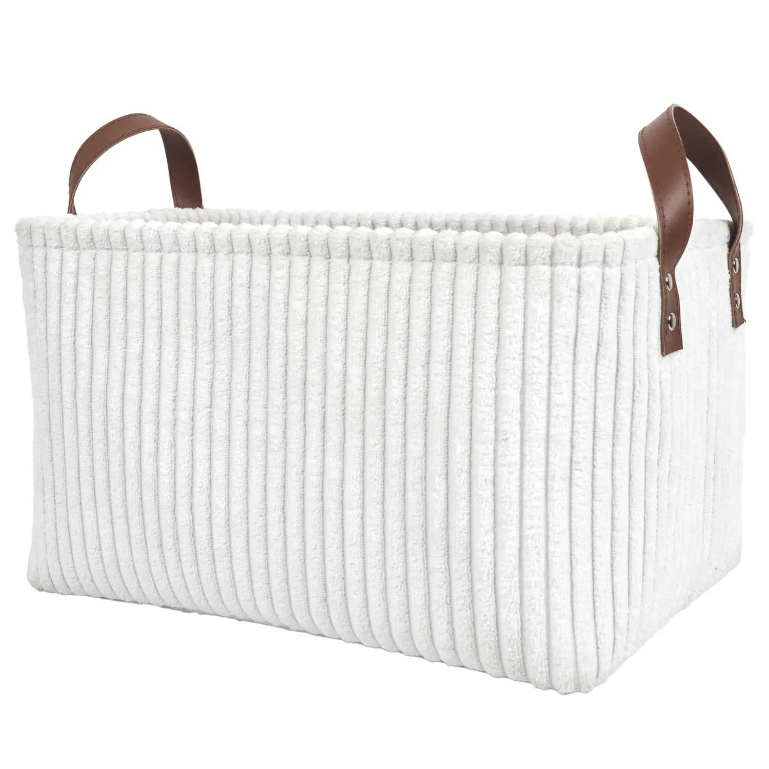 PANIER RANGEMENT BLANC - LOT DE 3 - Image 6