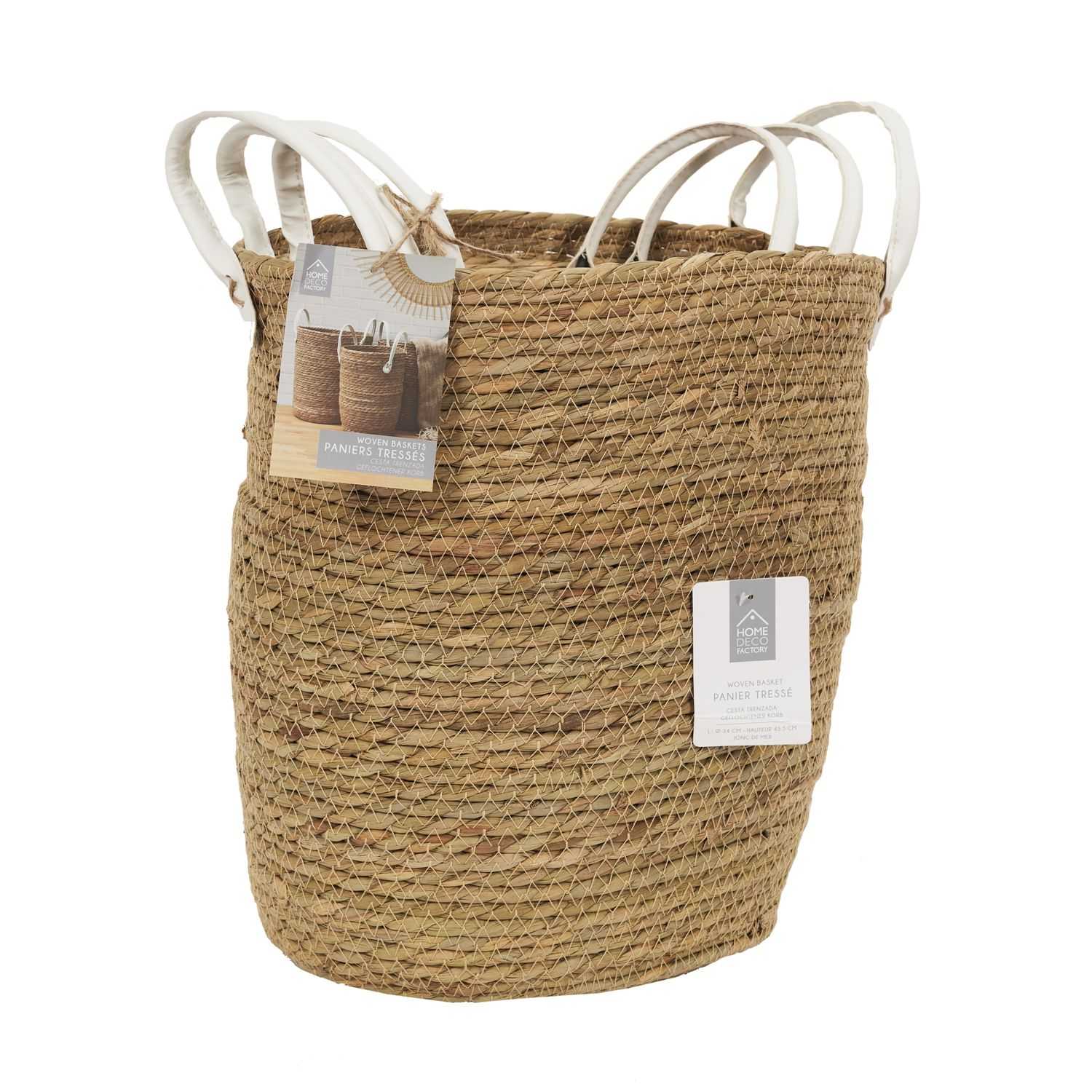 PANIER TRESSE ANSES SIMILI -  LOT DE 3 - Image 3