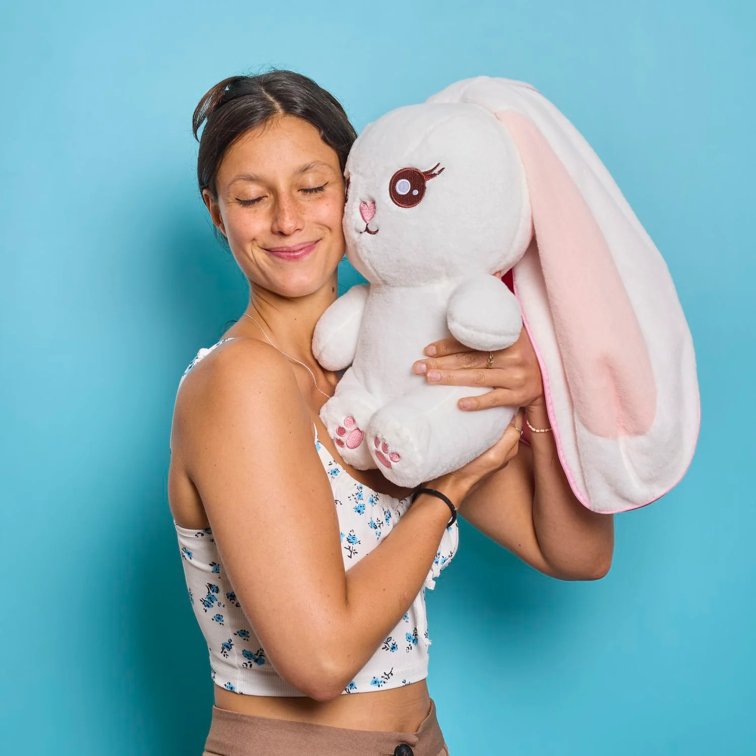 PELUCHE LAPIN SURPRISE FRAISE - Image 2