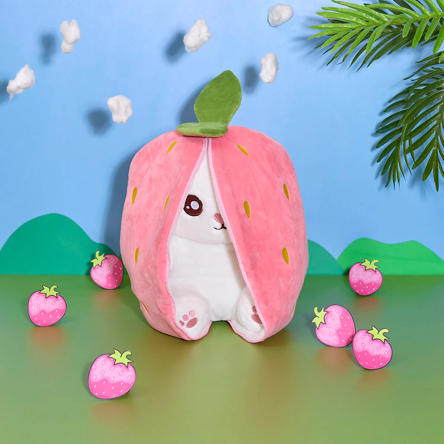 PELUCHE LAPIN SURPRISE FRAISE - Image 9