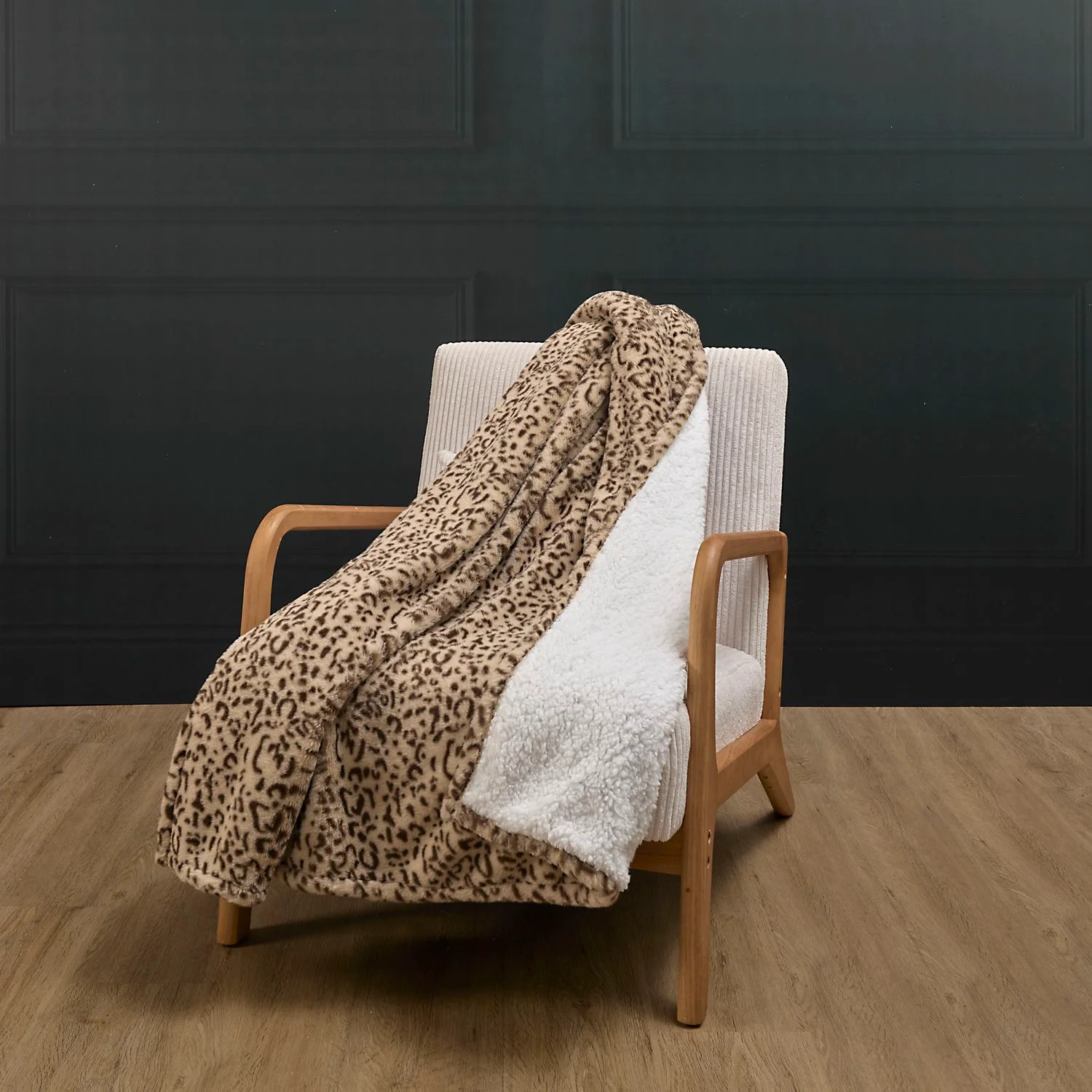PLAID PONCHO LEOPARD KEILA - Image 3