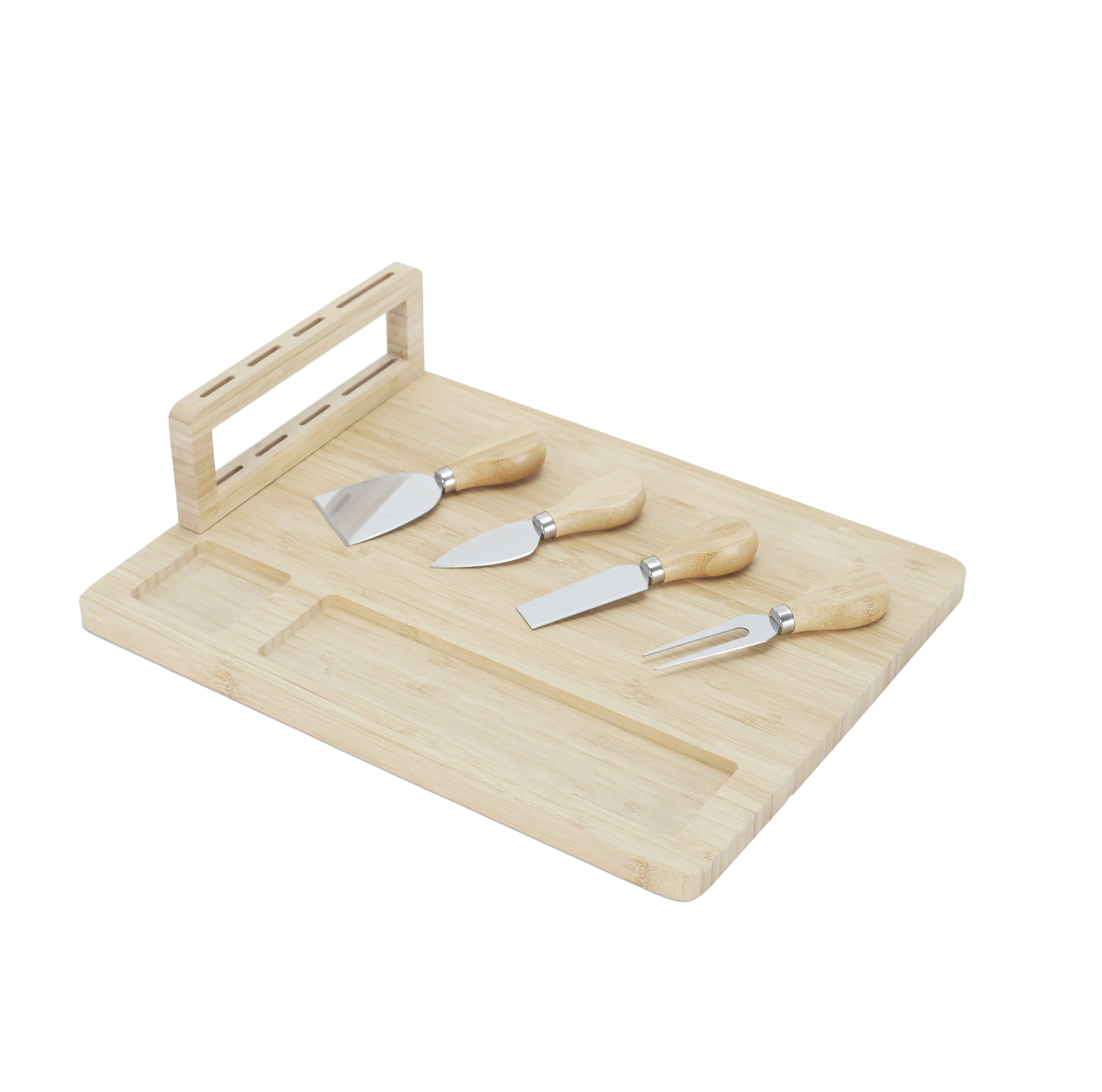 PLANCHE A FROMAGE 4 COUTEAUX BAMBOU - Image 5